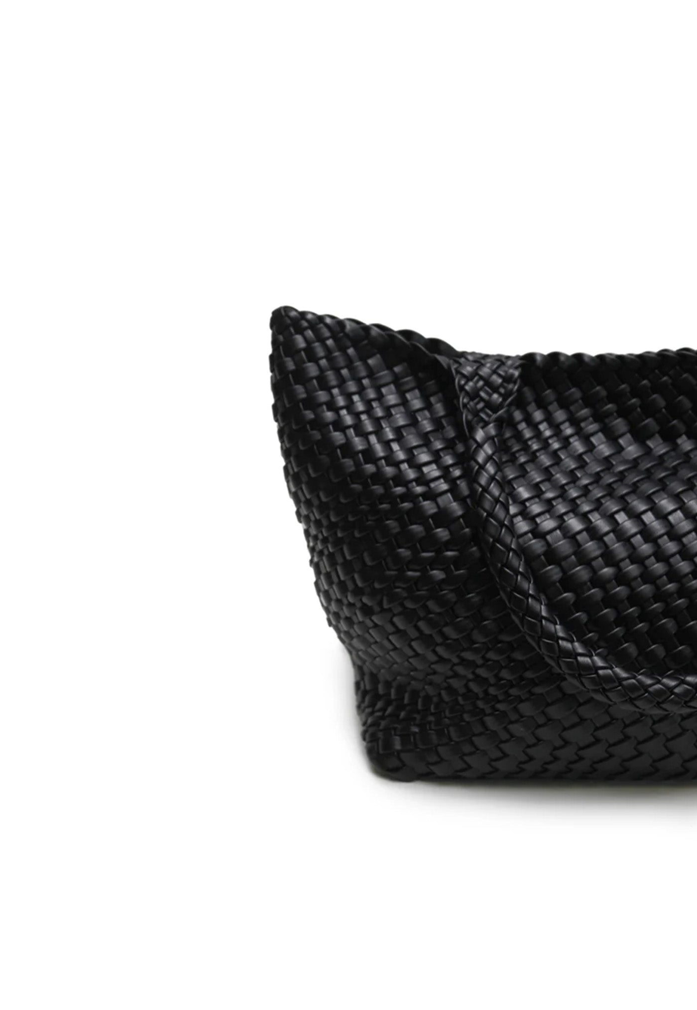 Woven Tote Bag - Black