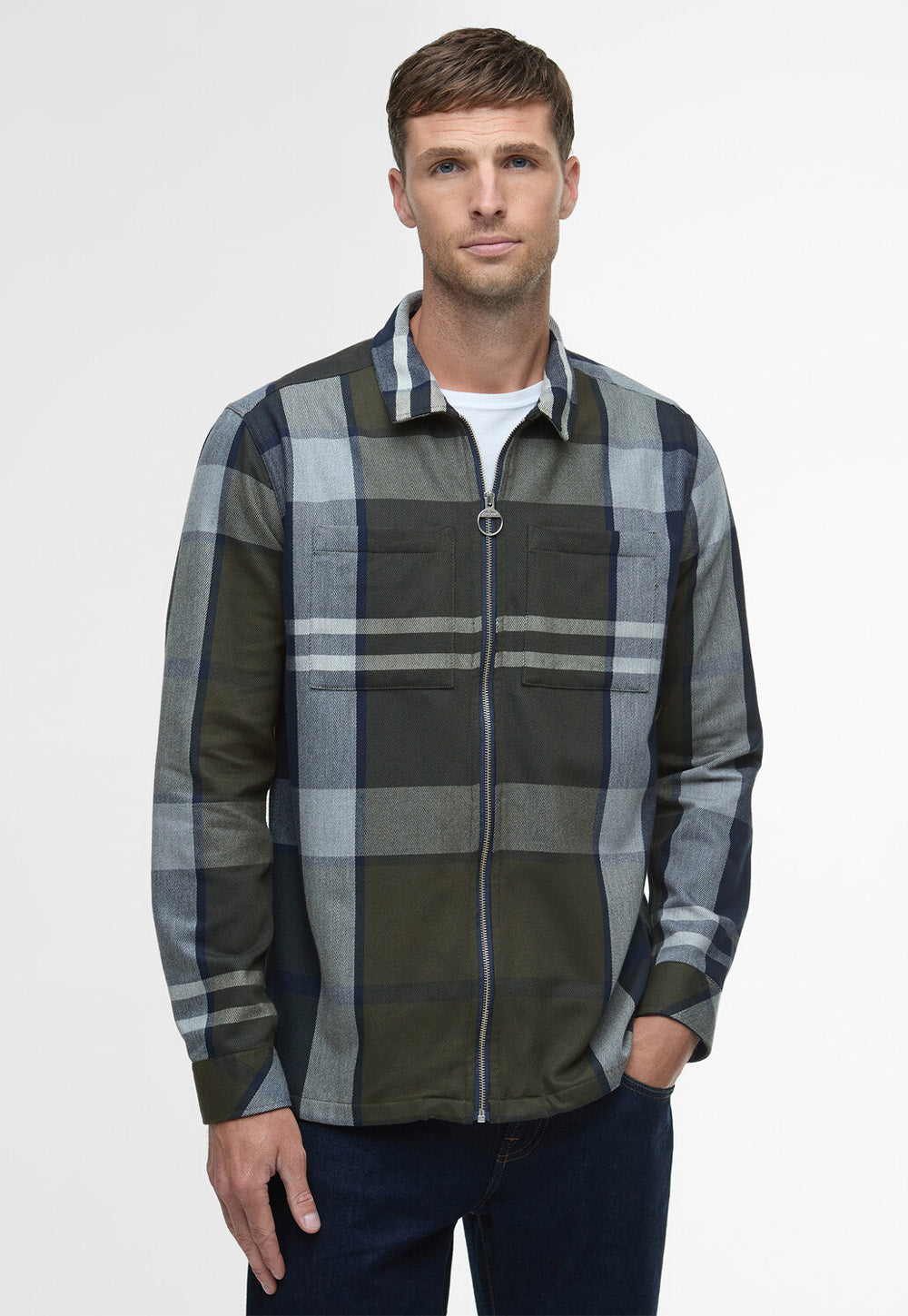 Lannich Tailored Tartan Overshirt - Fernwood Tartan