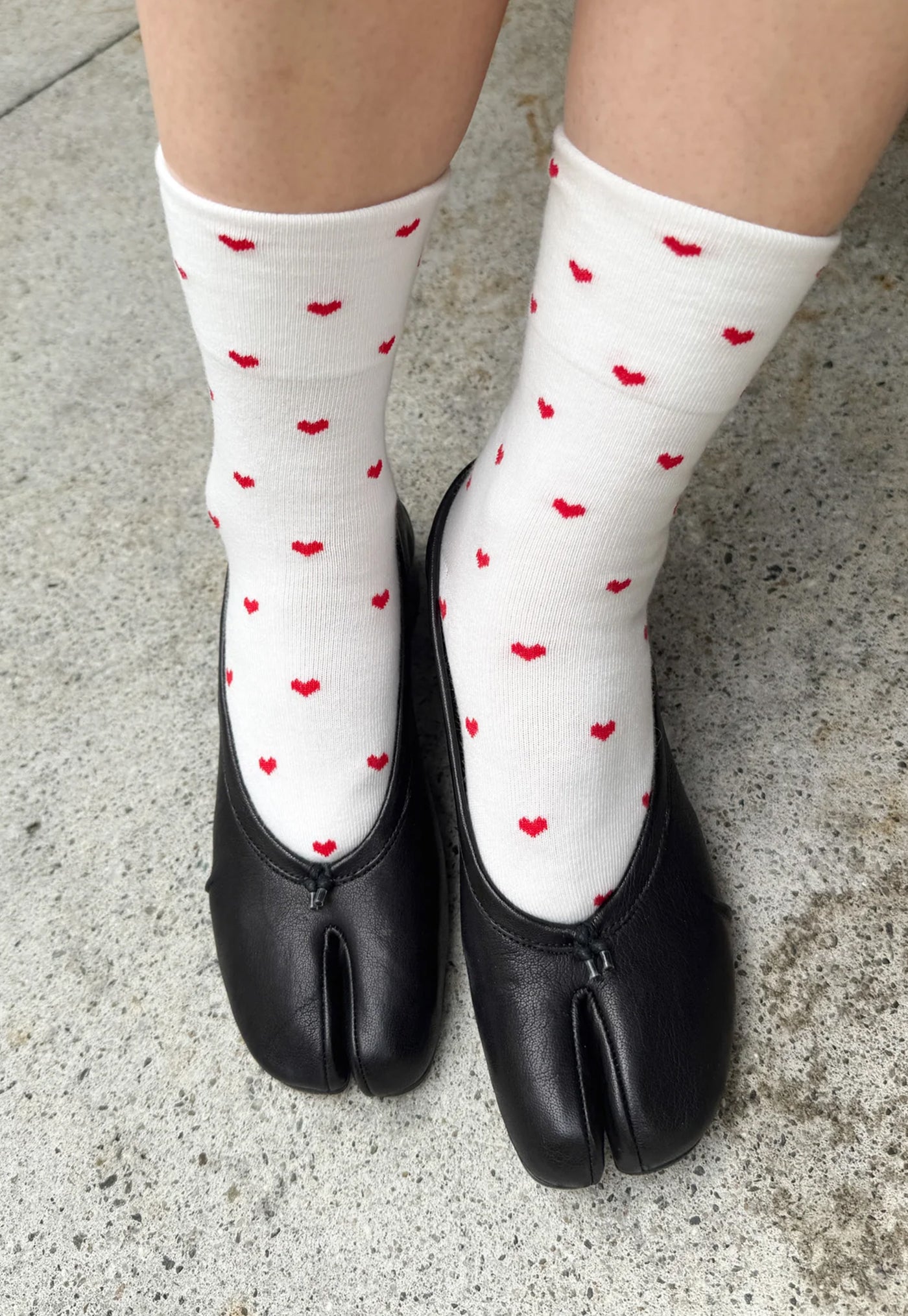 Sneaker Socks - White/Red