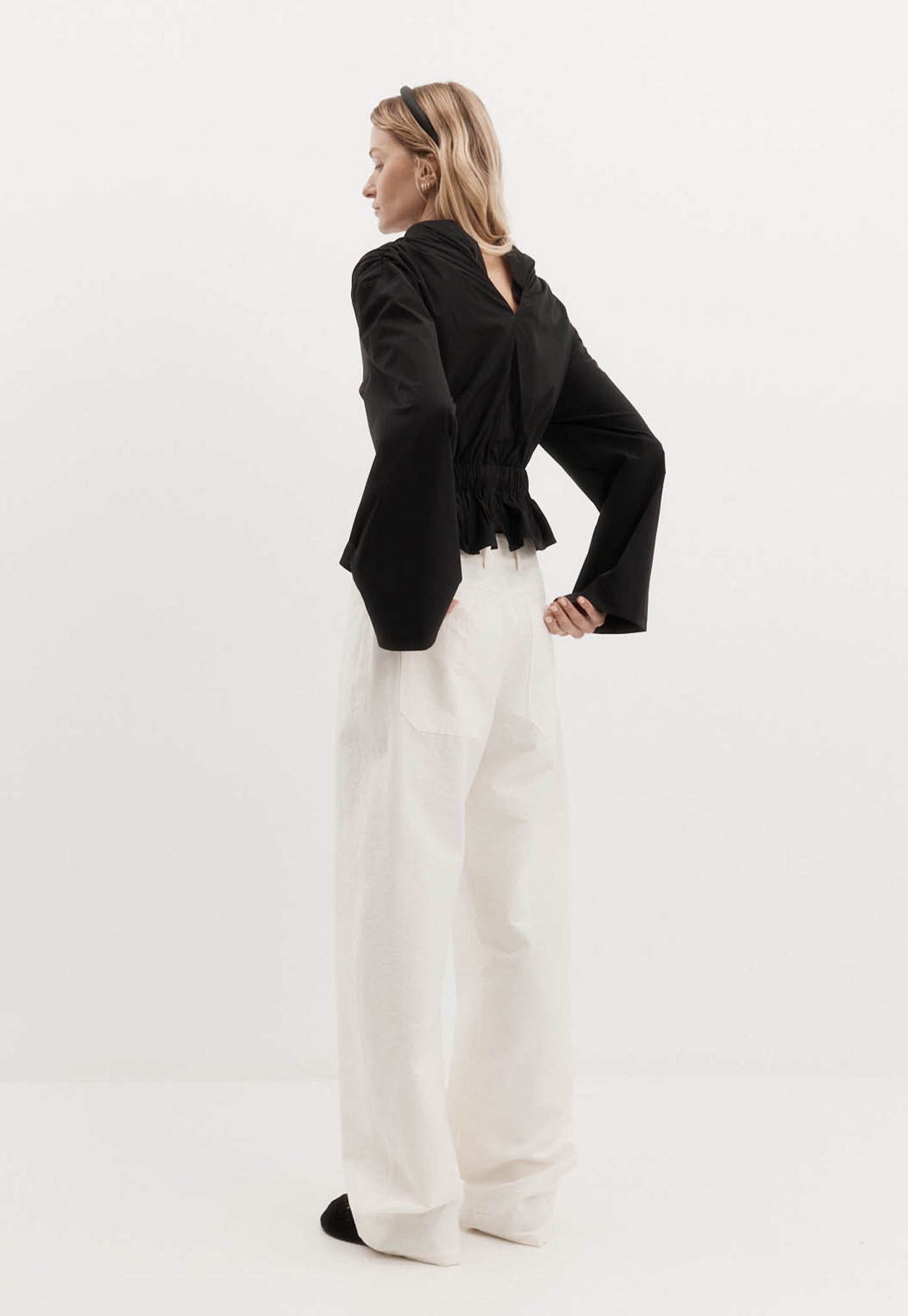 Long Sleeve Chaimberlain Top - Black