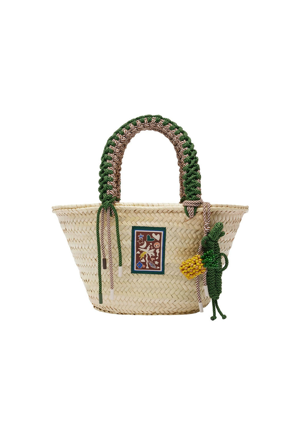 Macrame Midi Basket - Blonde