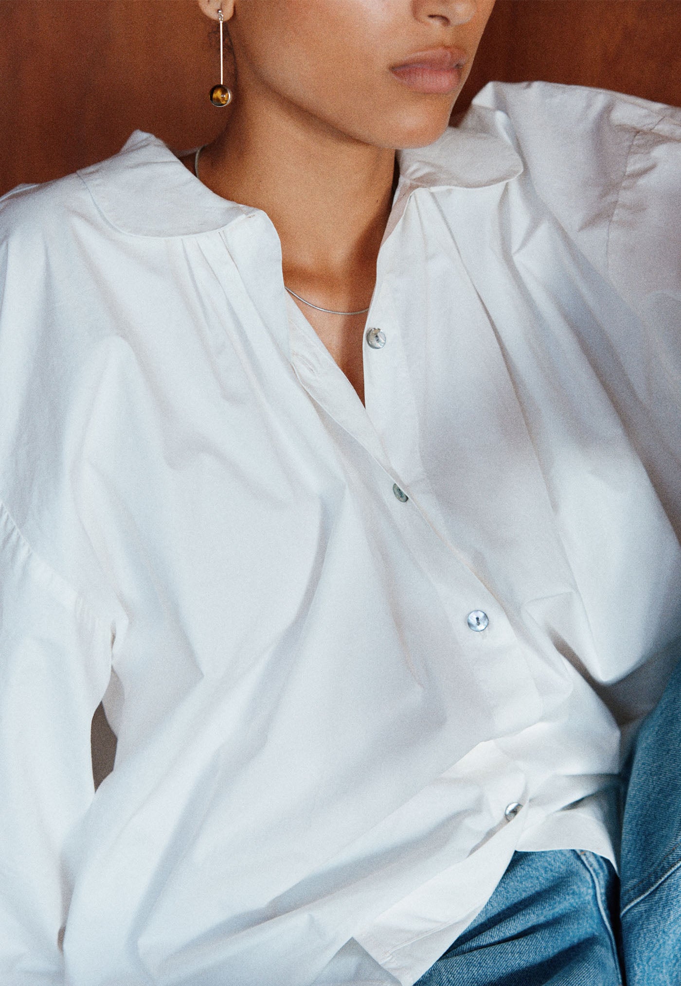 Dune Shirt - Cream Cotton Poplin