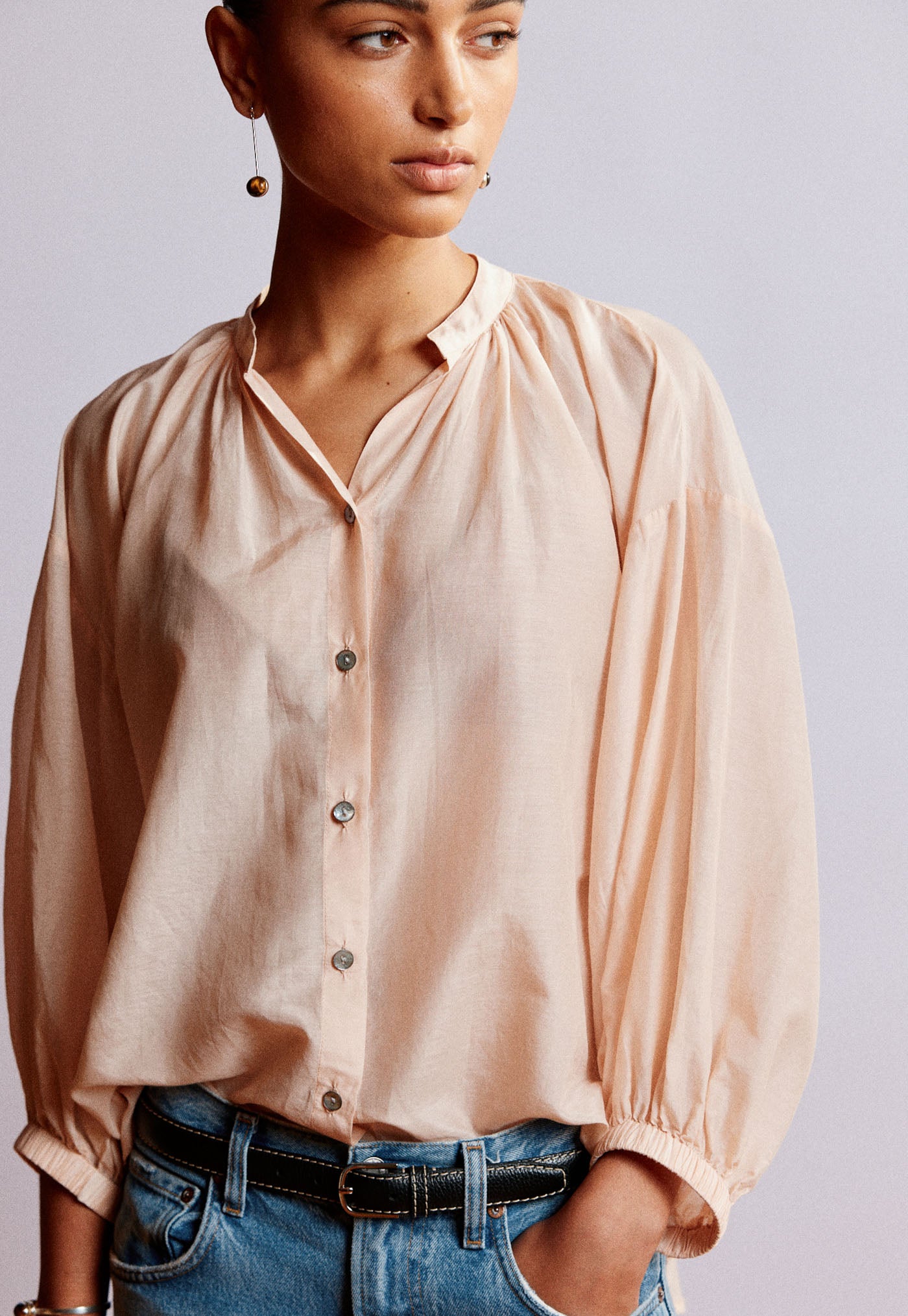 Everyday Blouse - Blush Liberty