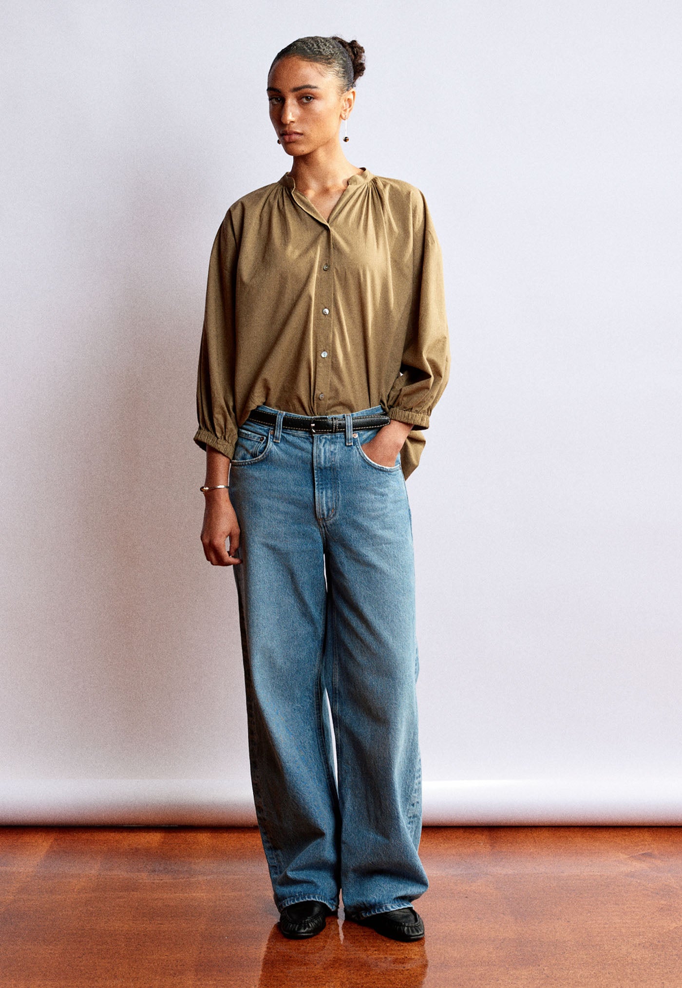 Everyday Blouse - Cotton Voile Kelp