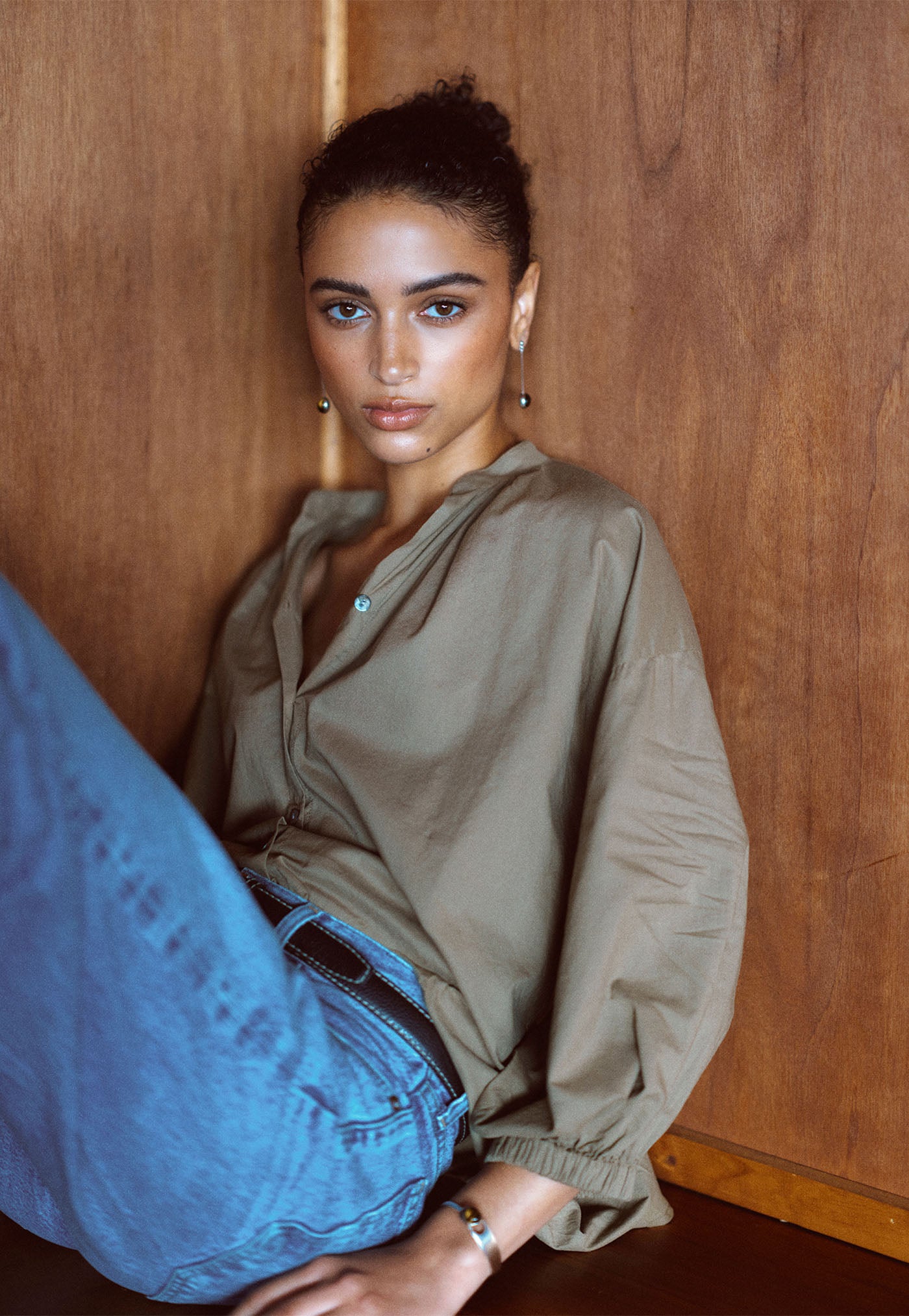 Everyday Blouse - Cotton Voile Kelp