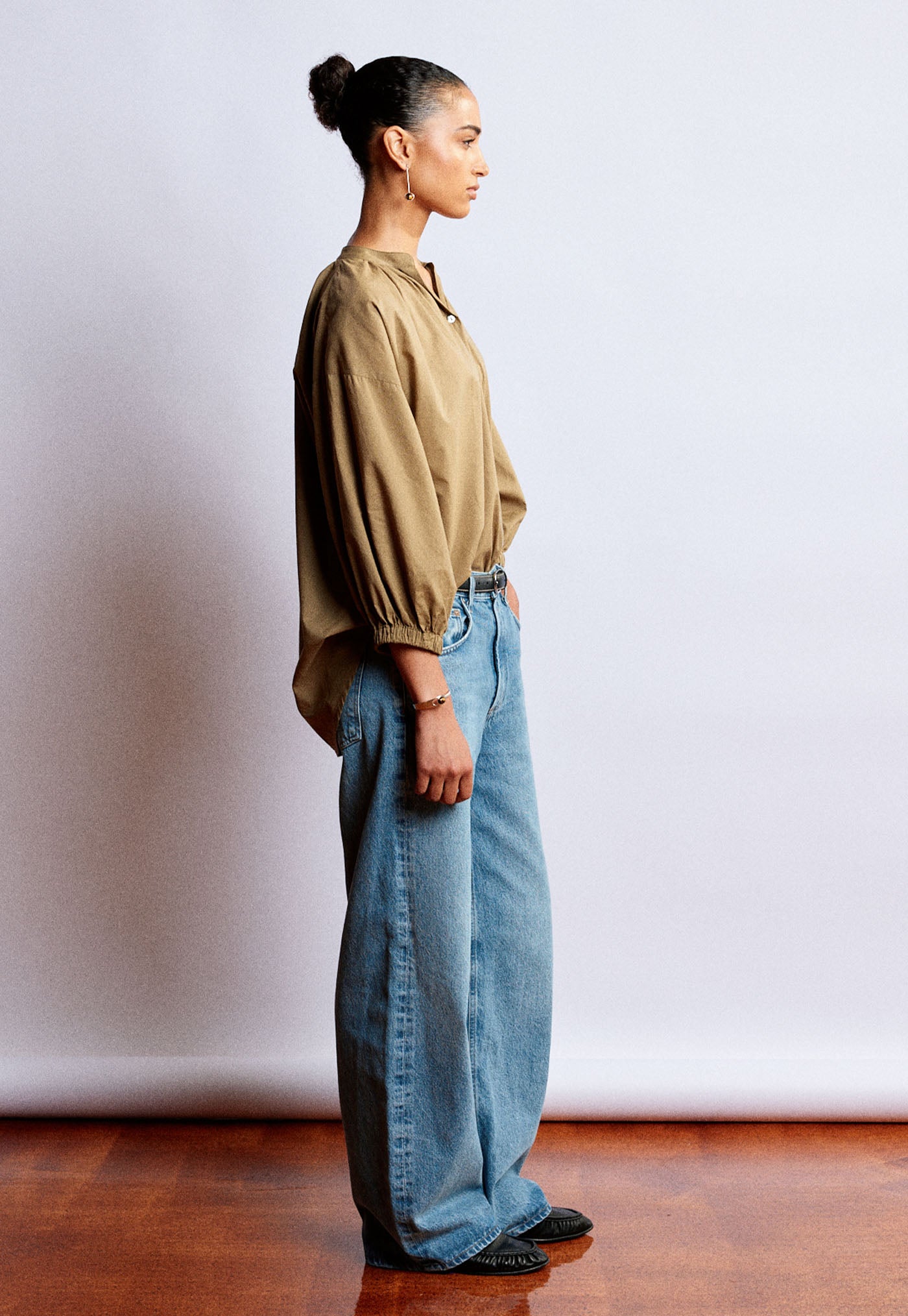 Everyday Blouse - Cotton Voile Kelp