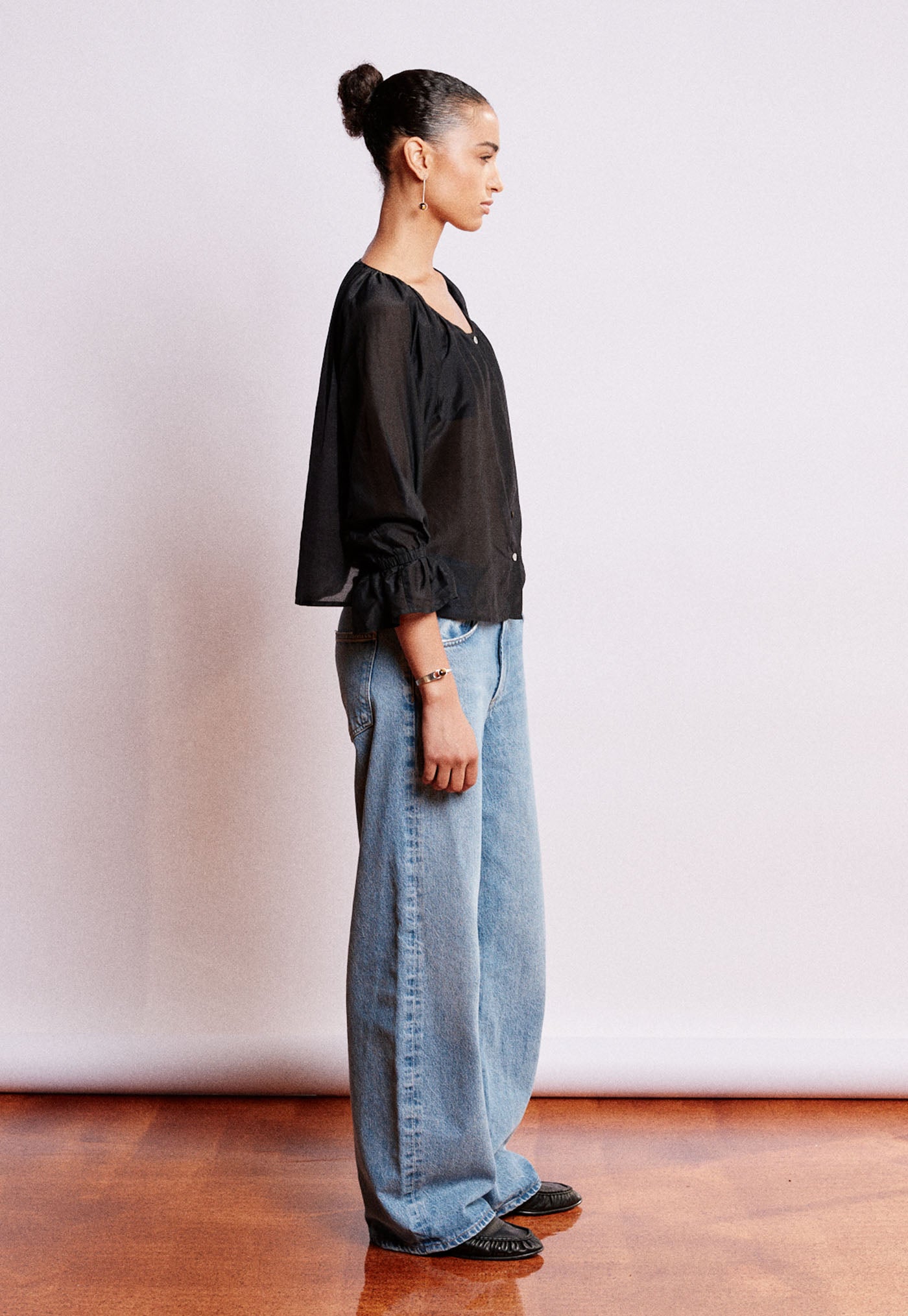 House Bon Blouse - Black Liberty