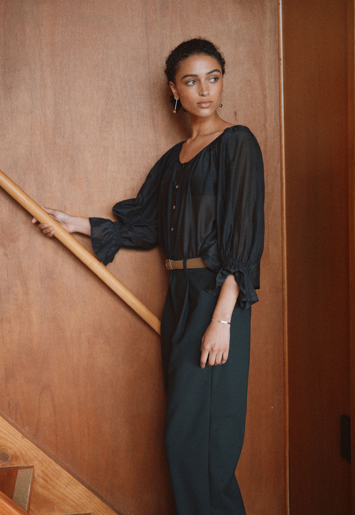 House Bon Blouse - Black Liberty