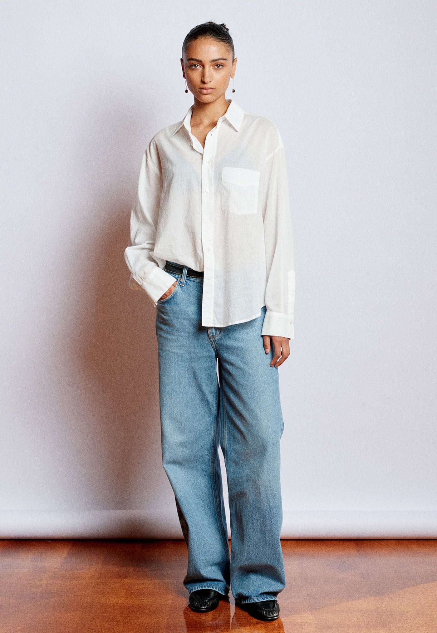 Jimmy Shirt - Cream Cotton Voile