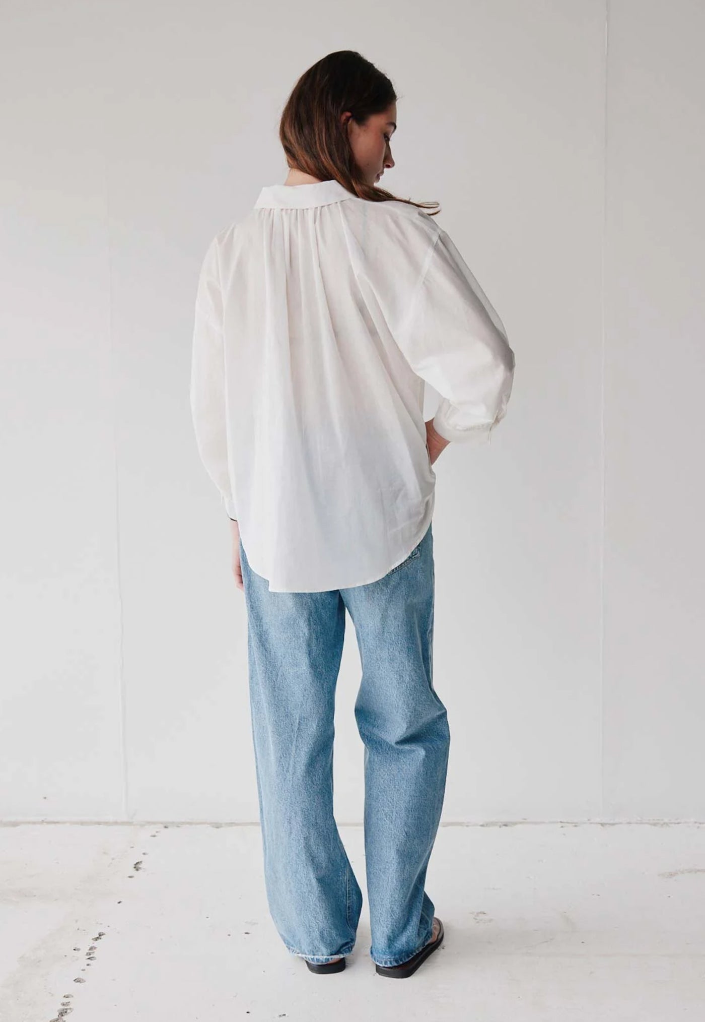 Dune Shirt - Cream Cotton Voile