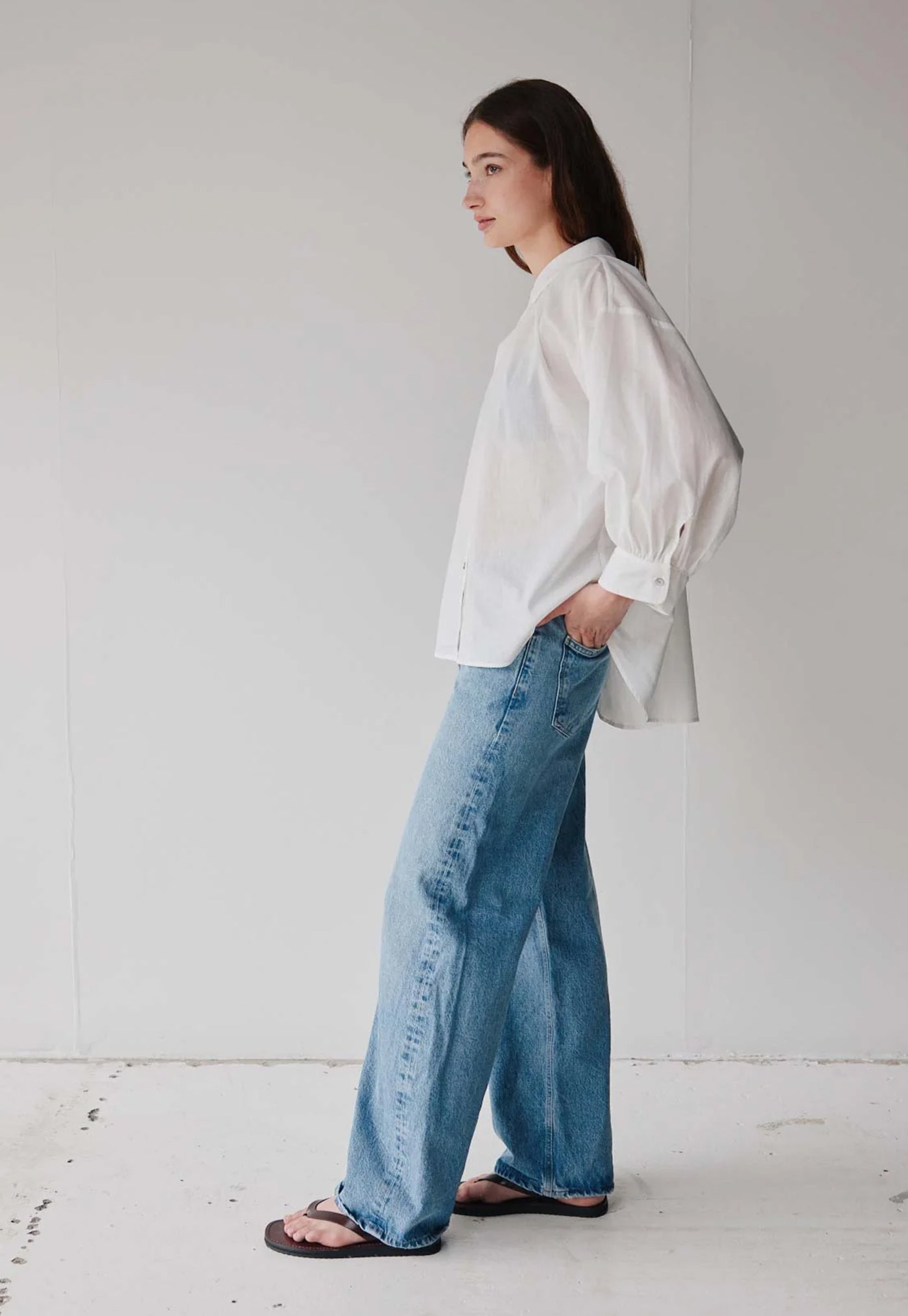 Dune Shirt - Cream Cotton Voile