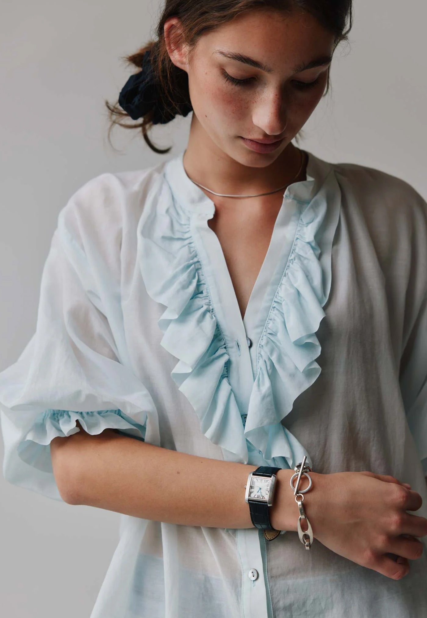 Jane Blouse - Powder Blue Liberty