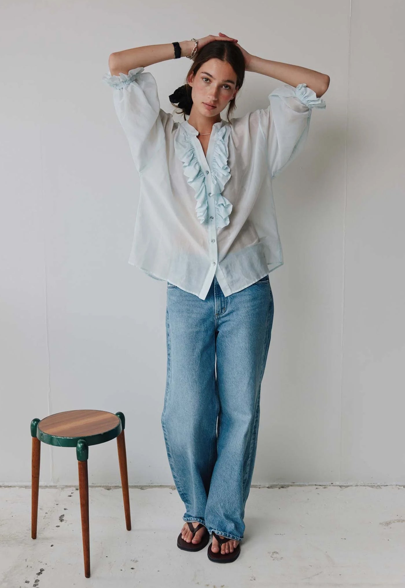 Jane Blouse - Powder Blue Liberty