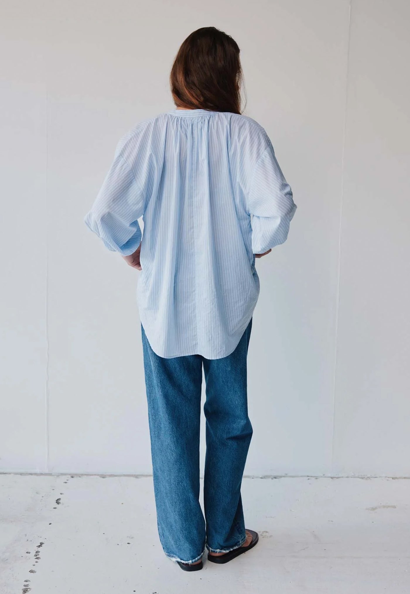 Everyday Blouse - Blue Boheme Stripe