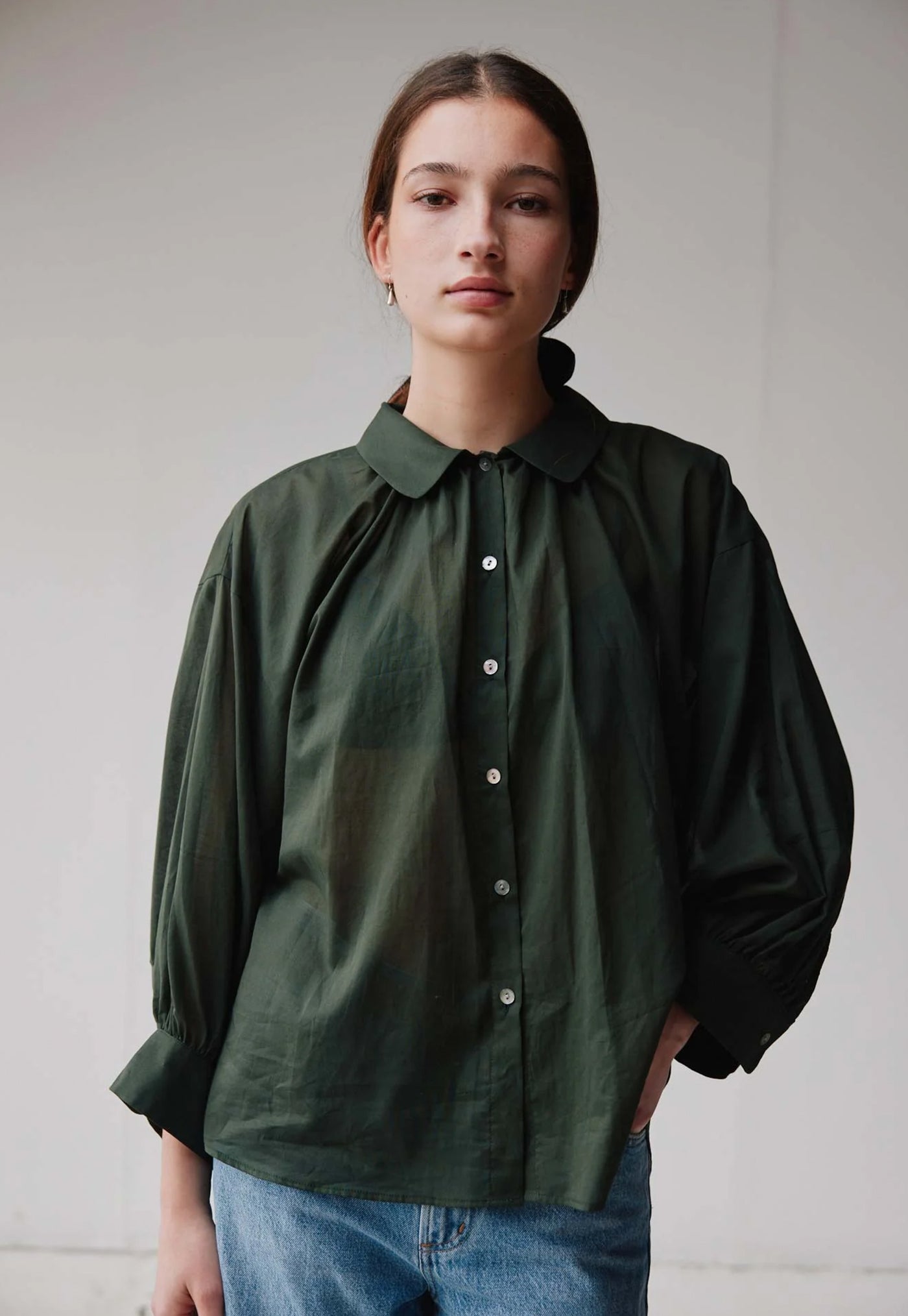 Dune Shirt - Jungle Cotton Voile