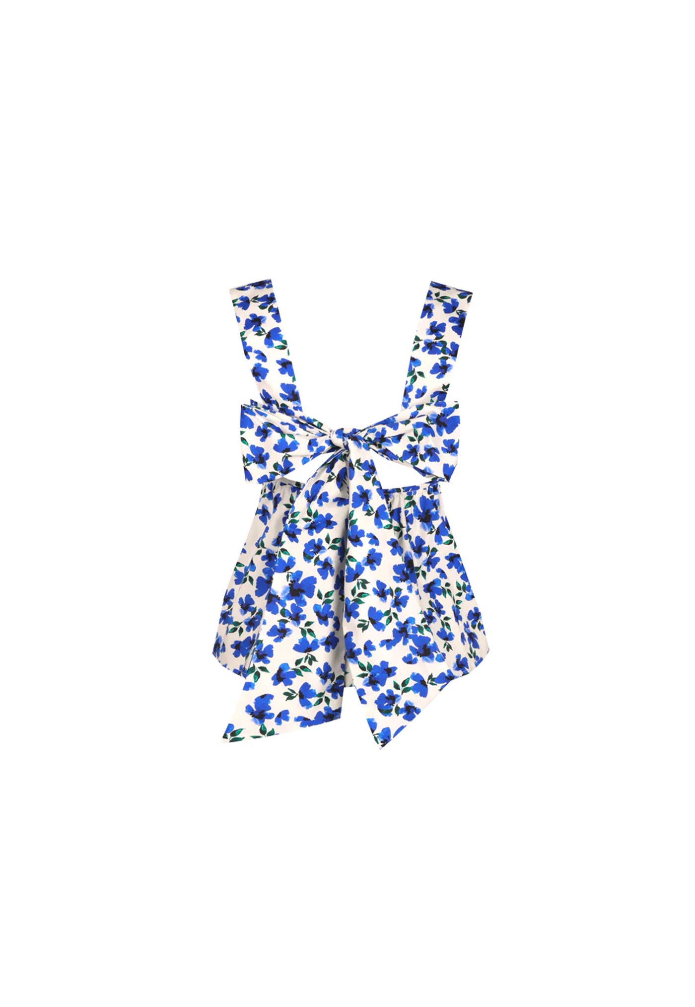 Margie Tie Back Top - Something Blue Floral