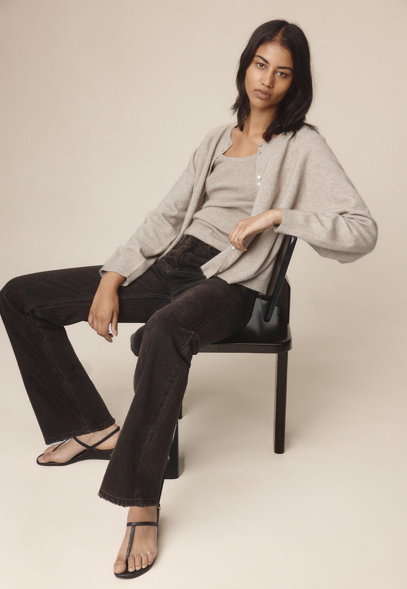 Babette Cardigan - Buff