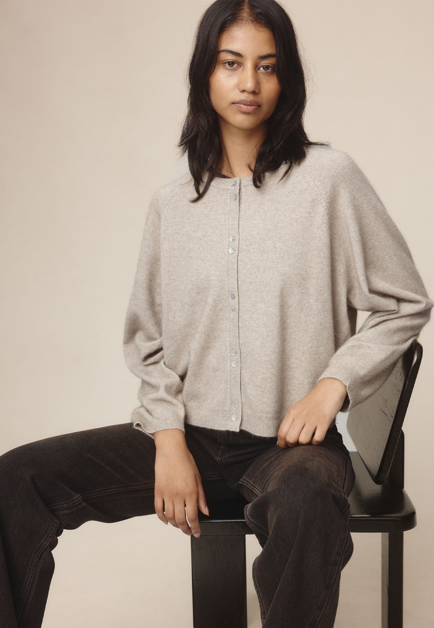 Babette Cardigan - Buff