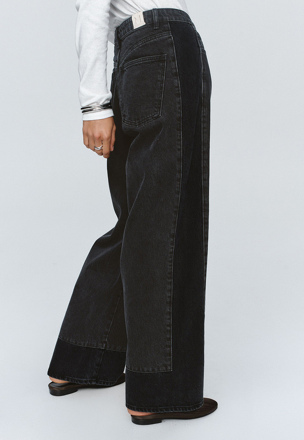 Border Jean - Washed Black