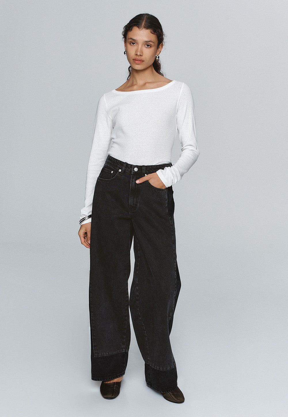 Border Jean - Washed Black