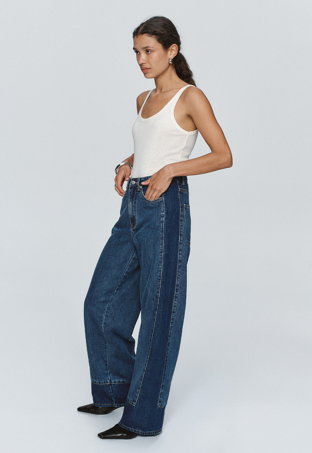 Border Jean - Washed Indigo