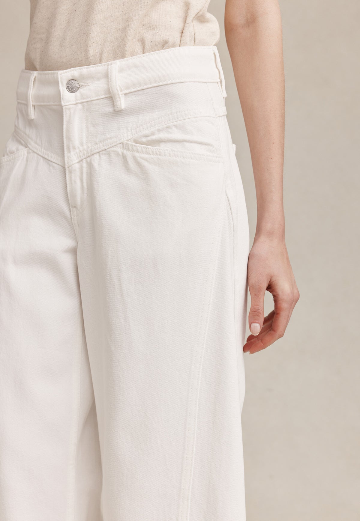Cross Stitch Jean - Blanc