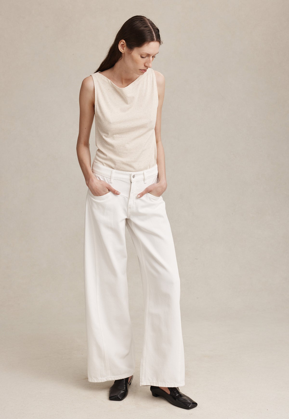 Cross Stitch Jean - Blanc