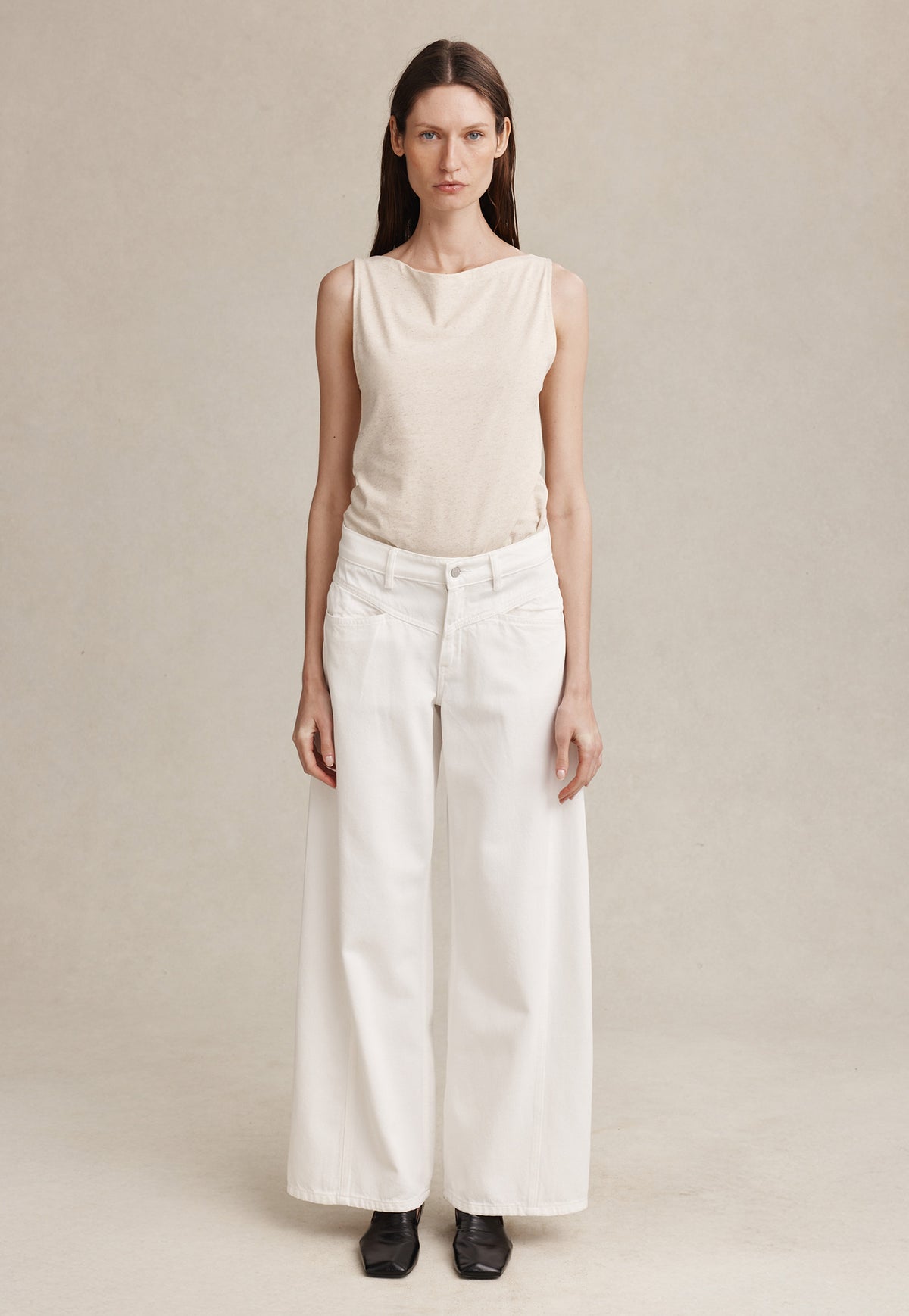 Cross Stitch Jean - Blanc