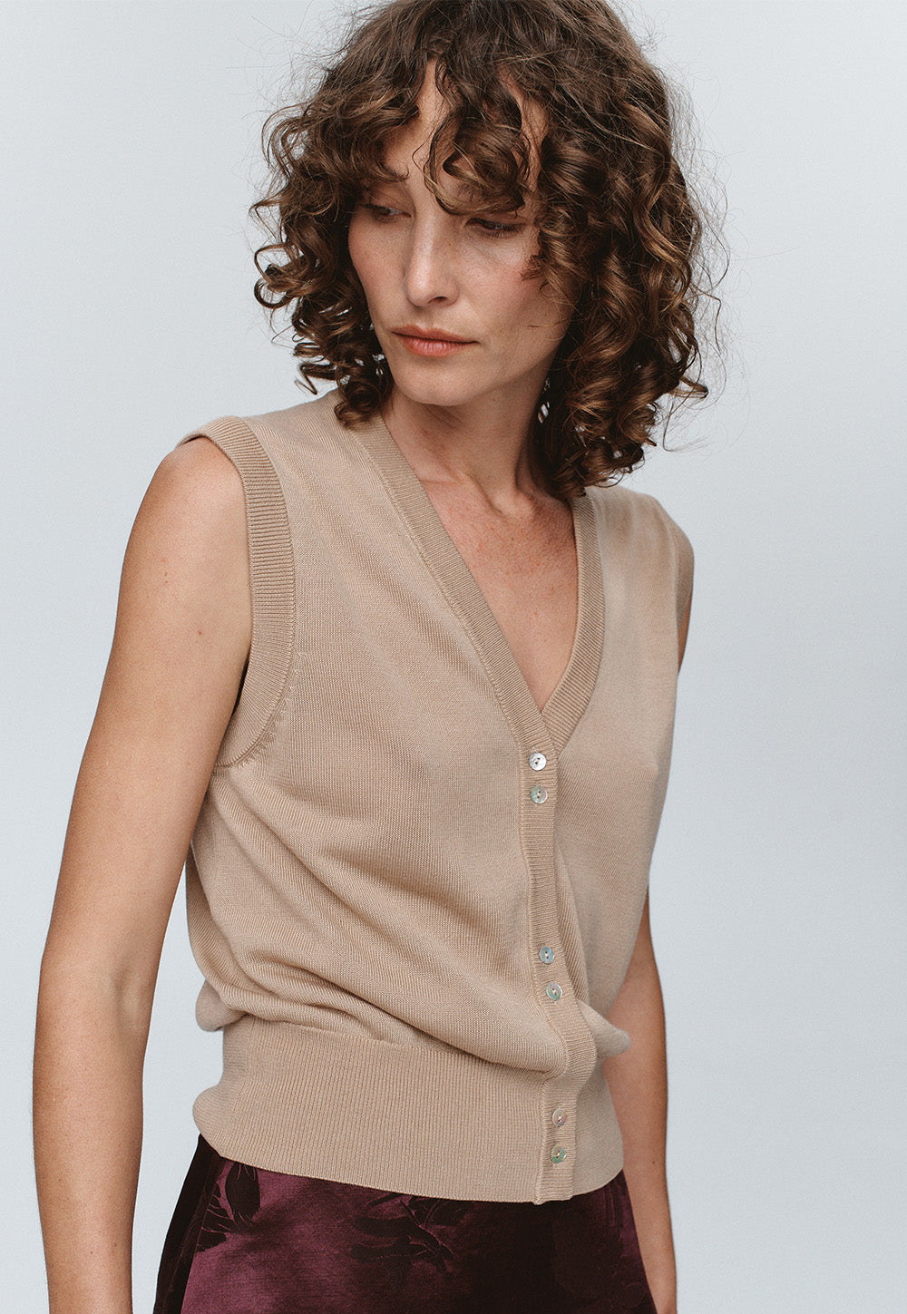 Foundations Vest - Almond