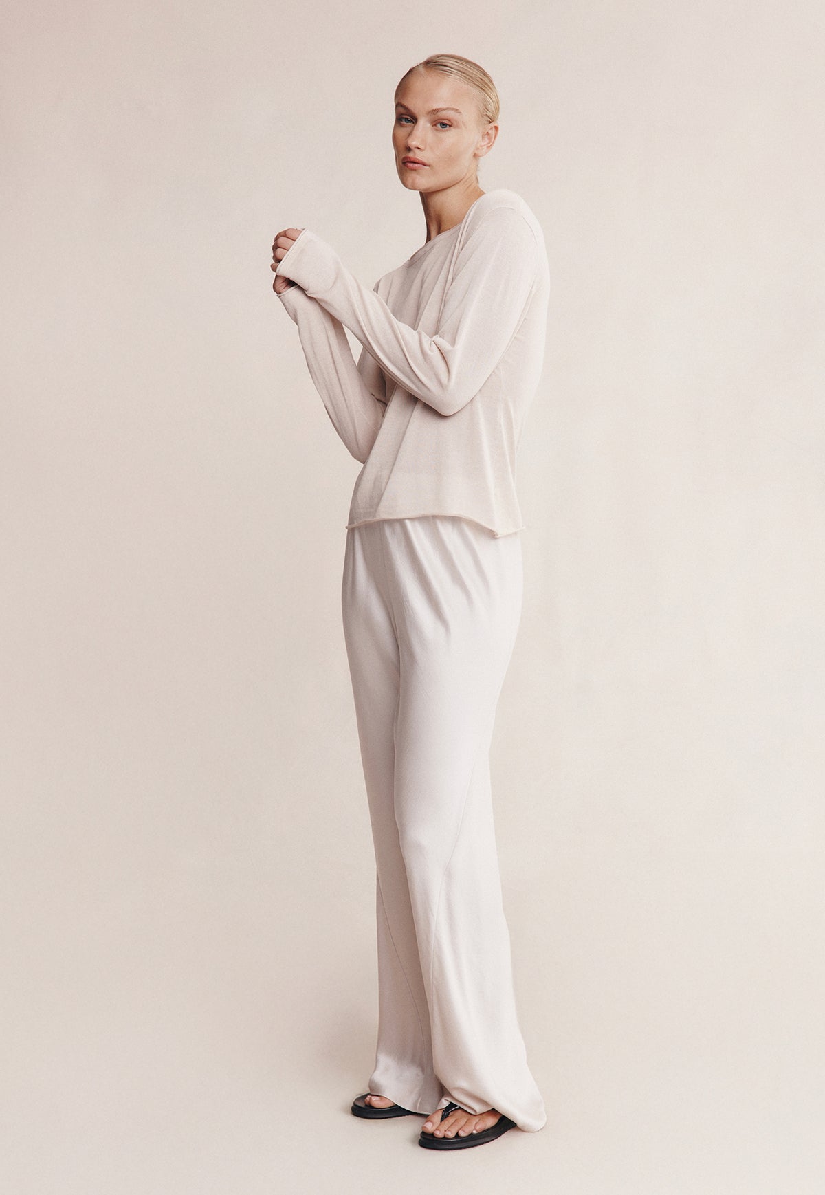 Jill Knit Top - Pearl