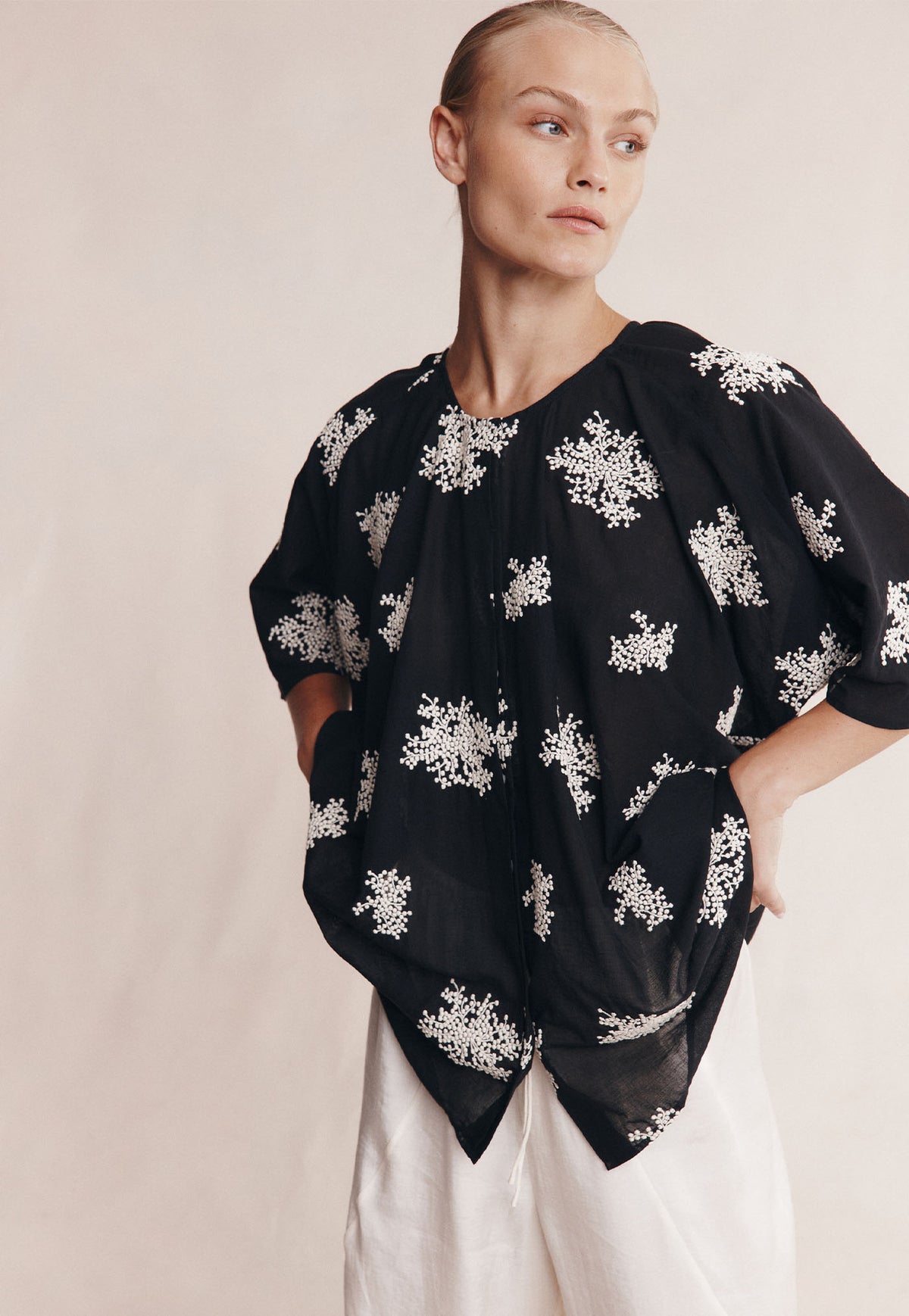 Liberty Short Sleeve Shirt - Rice Flower