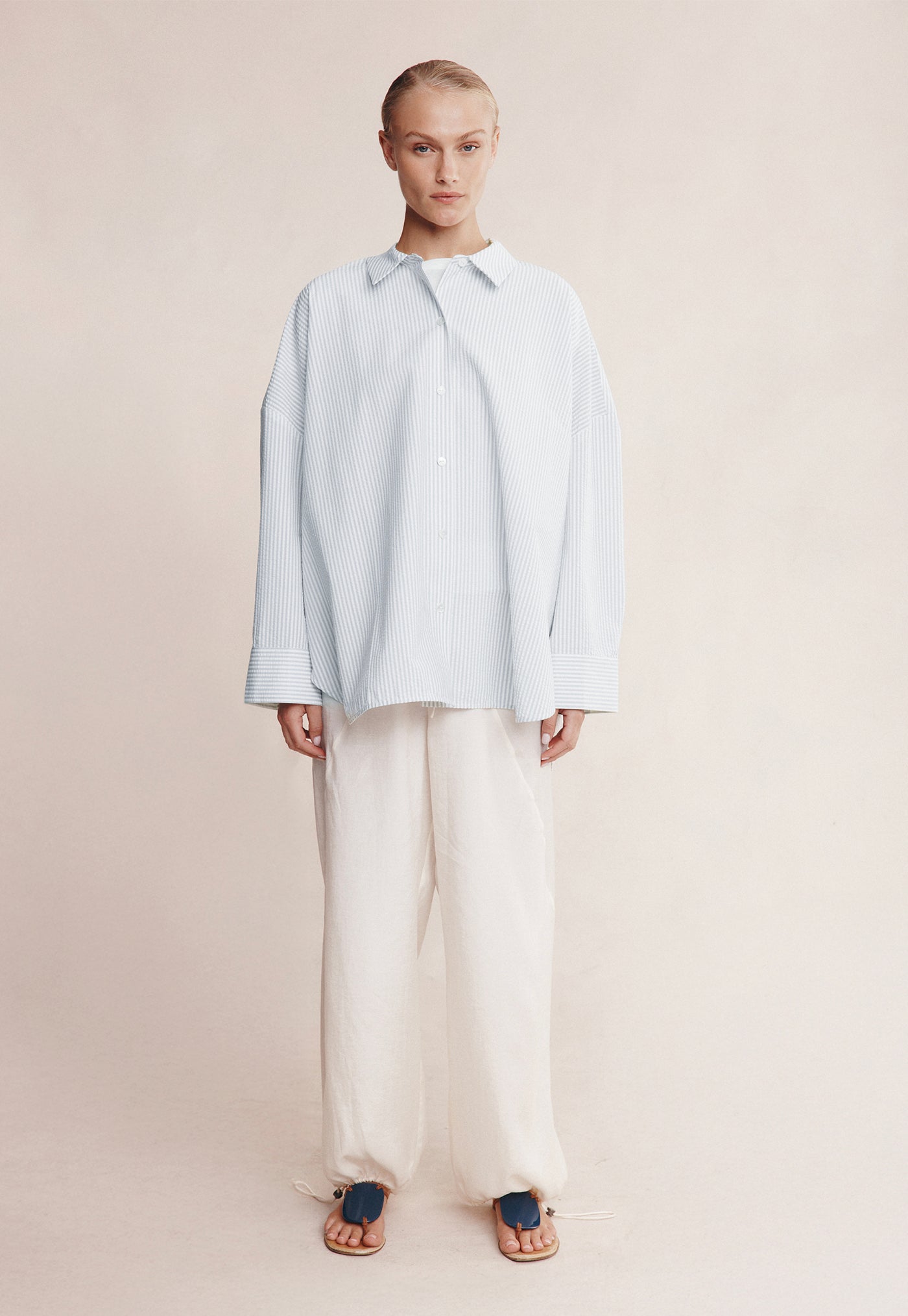 Mella Shirt - Mist Stripe