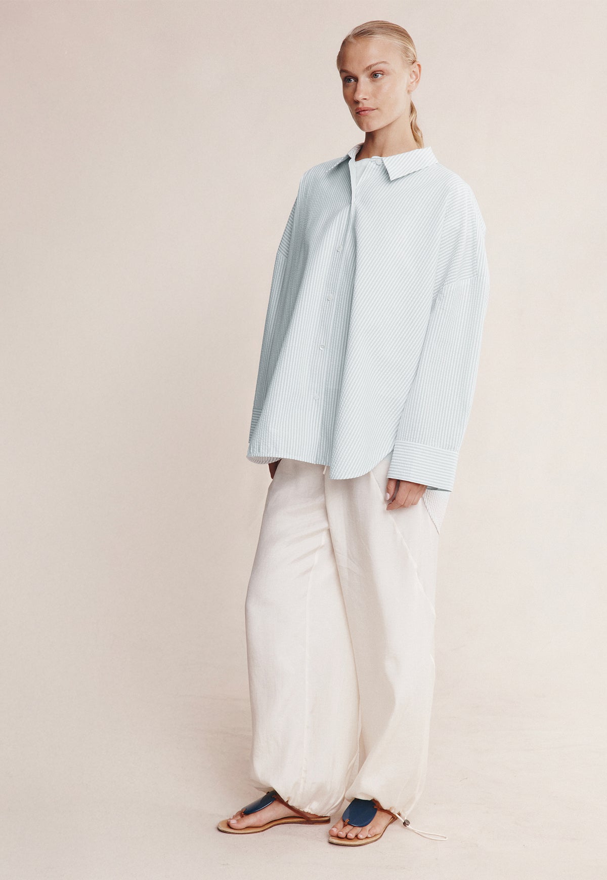Mella Shirt - Mist Stripe