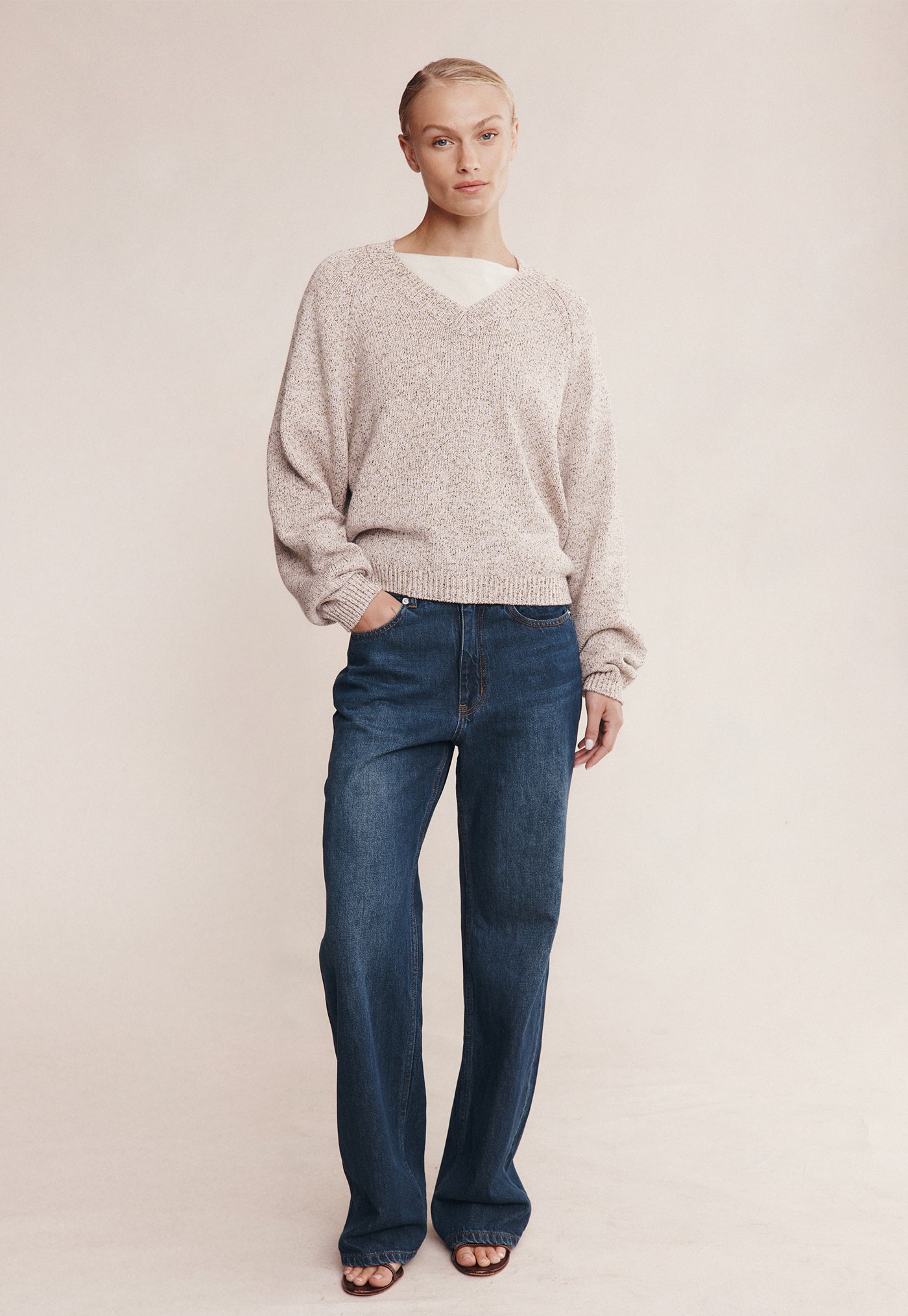 Moss Sweater - Fleur Speckle