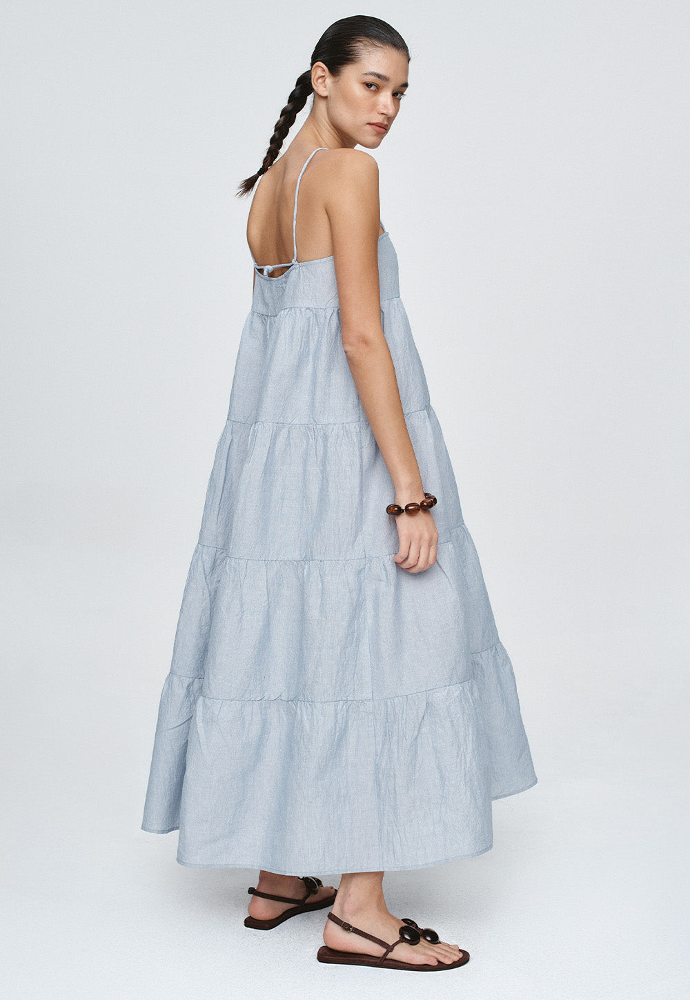 Ophelia Dress - Bleu Stripe