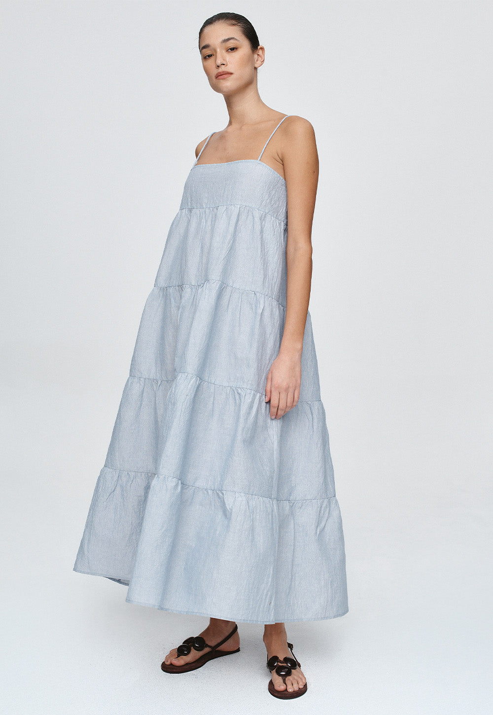 Ophelia Dress - Bleu Stripe