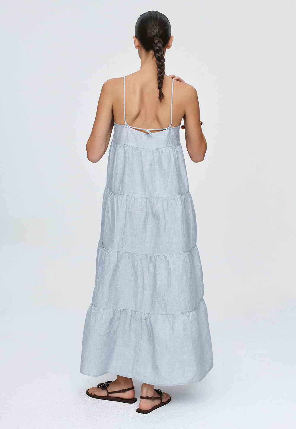 Ophelia Dress - Bleu Stripe