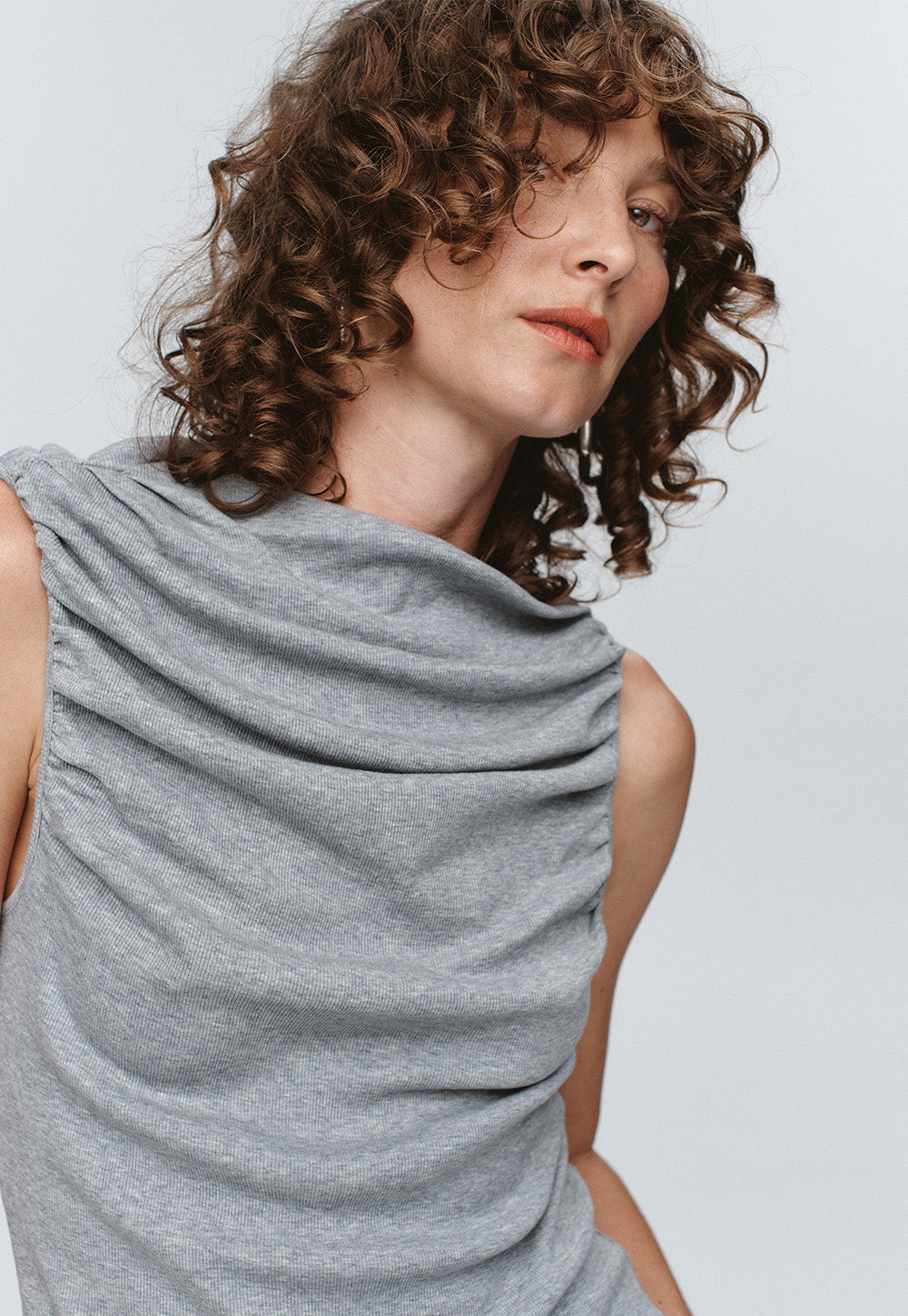 Risa Singlet - Grey Marle