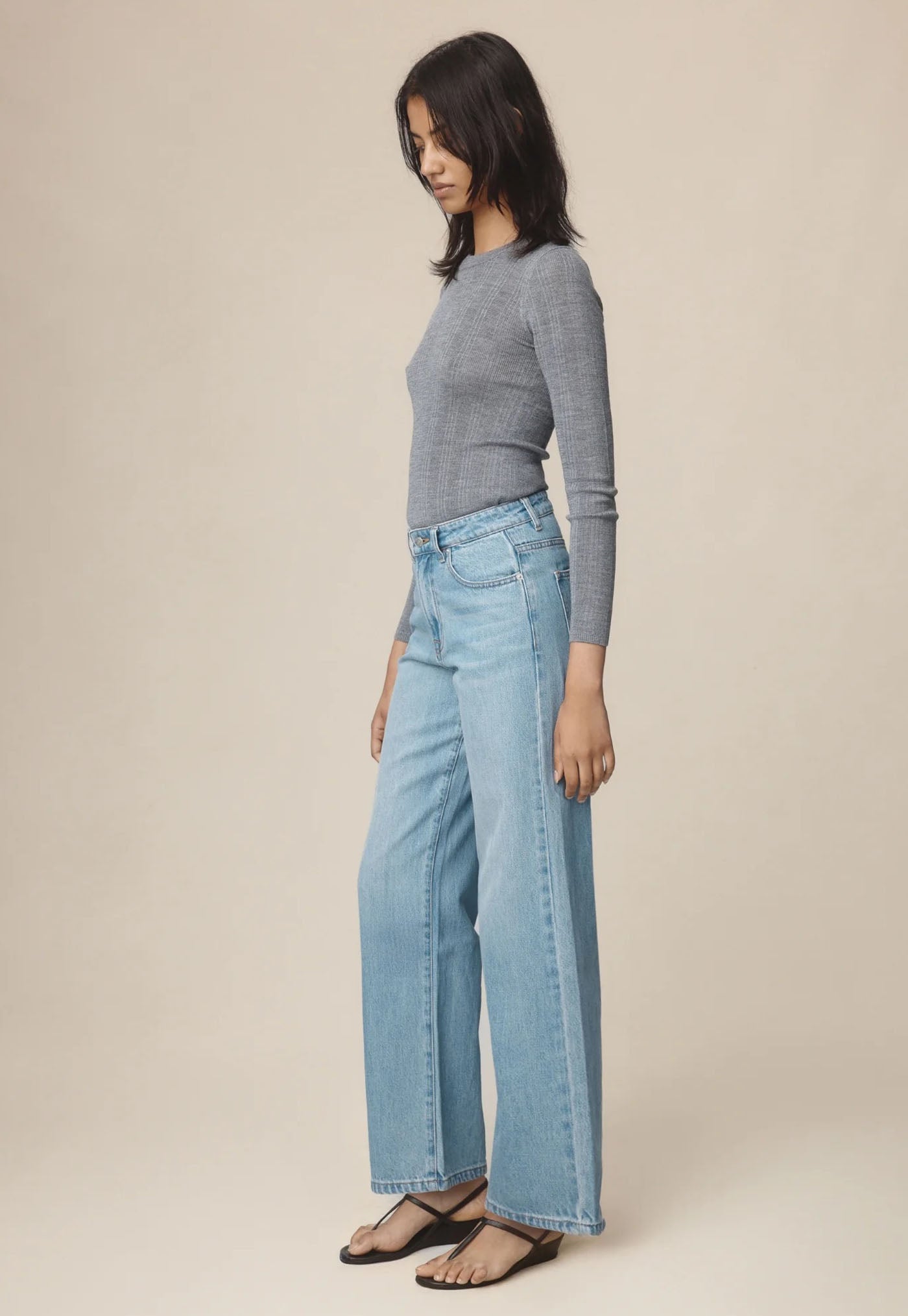 Wide Leg Jean - Classic Wash