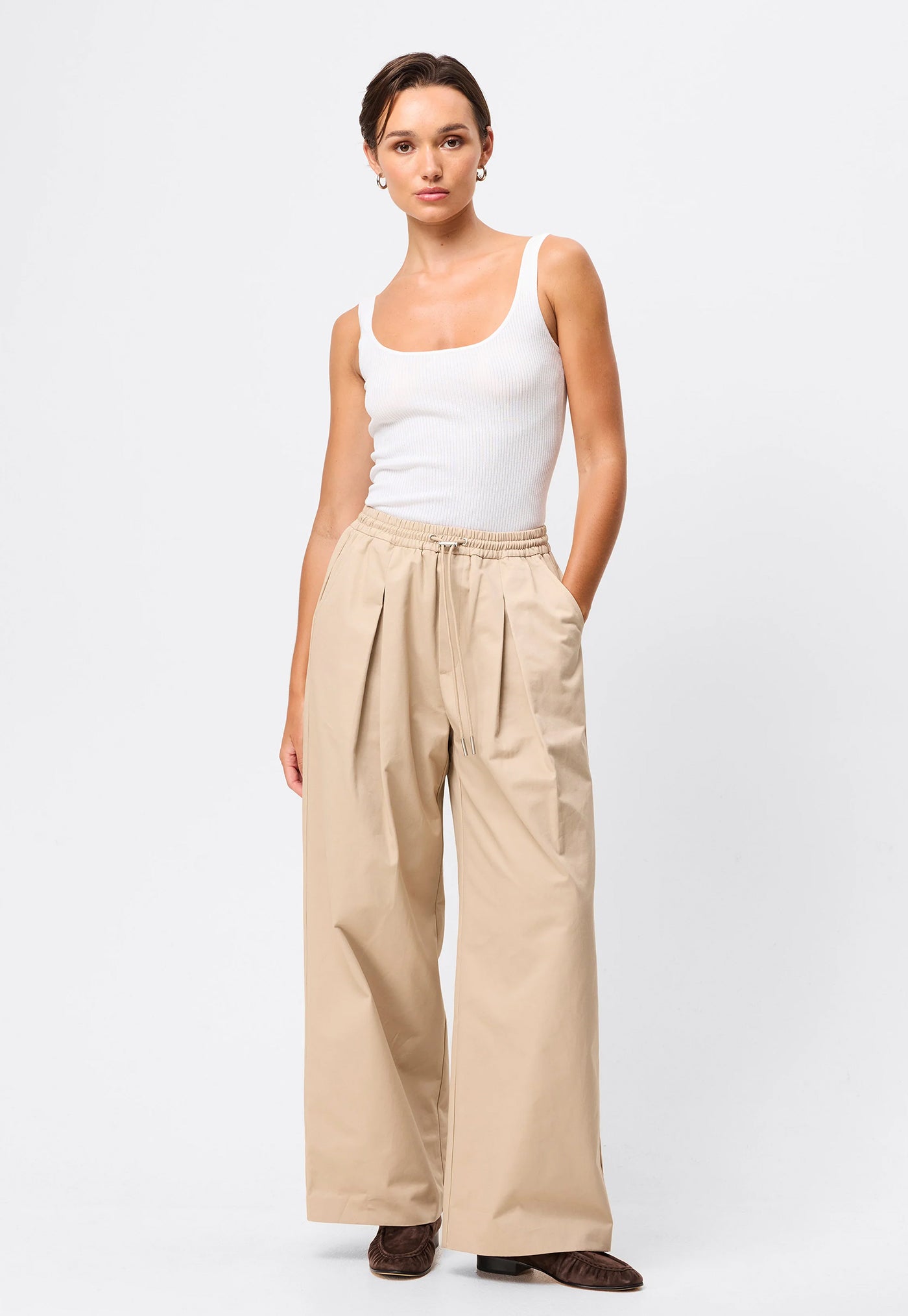 Tied Down Pant - Natural