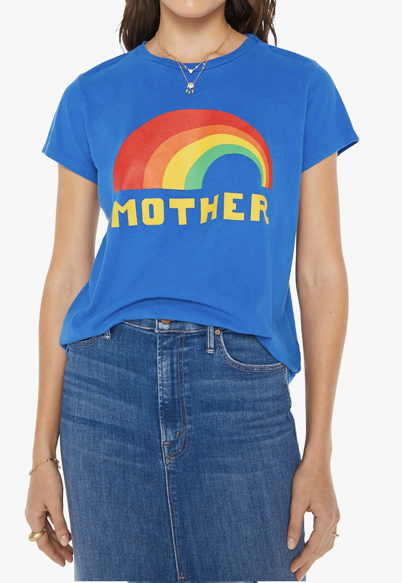 The Boxy Goodie Goodie Tee - Mother Rainbow sold by Angel Divine