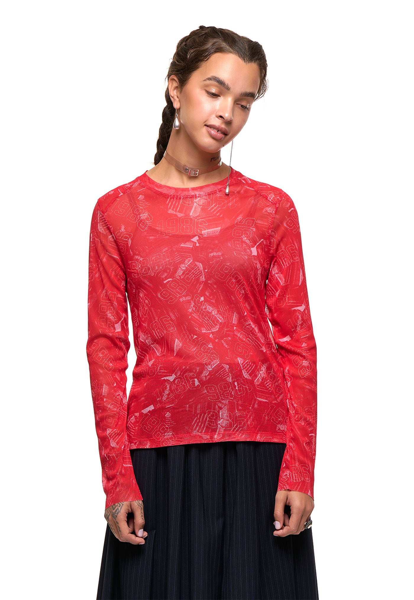 New Fit Long Sleeve - Knockout Print