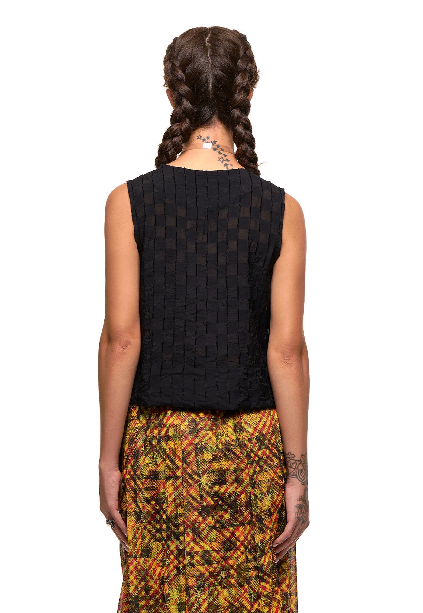 Two Love Shell - Black Checkerboard