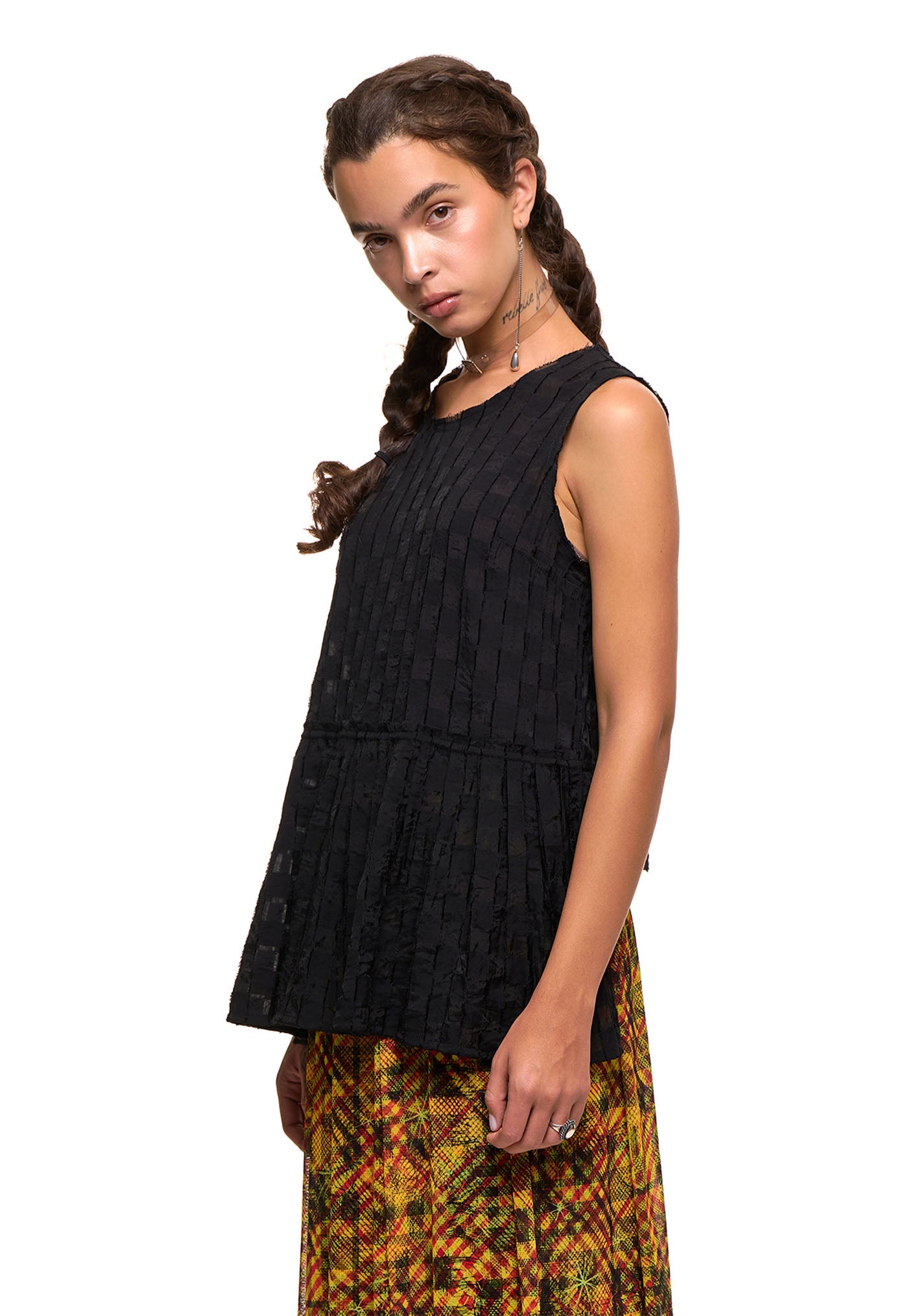 Two Love Shell - Black Checkerboard