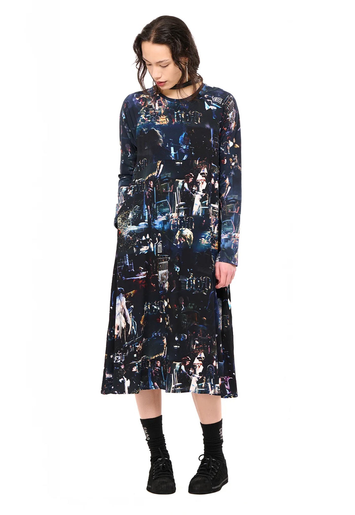 Unmixed Slip Dress - Danse Party Print