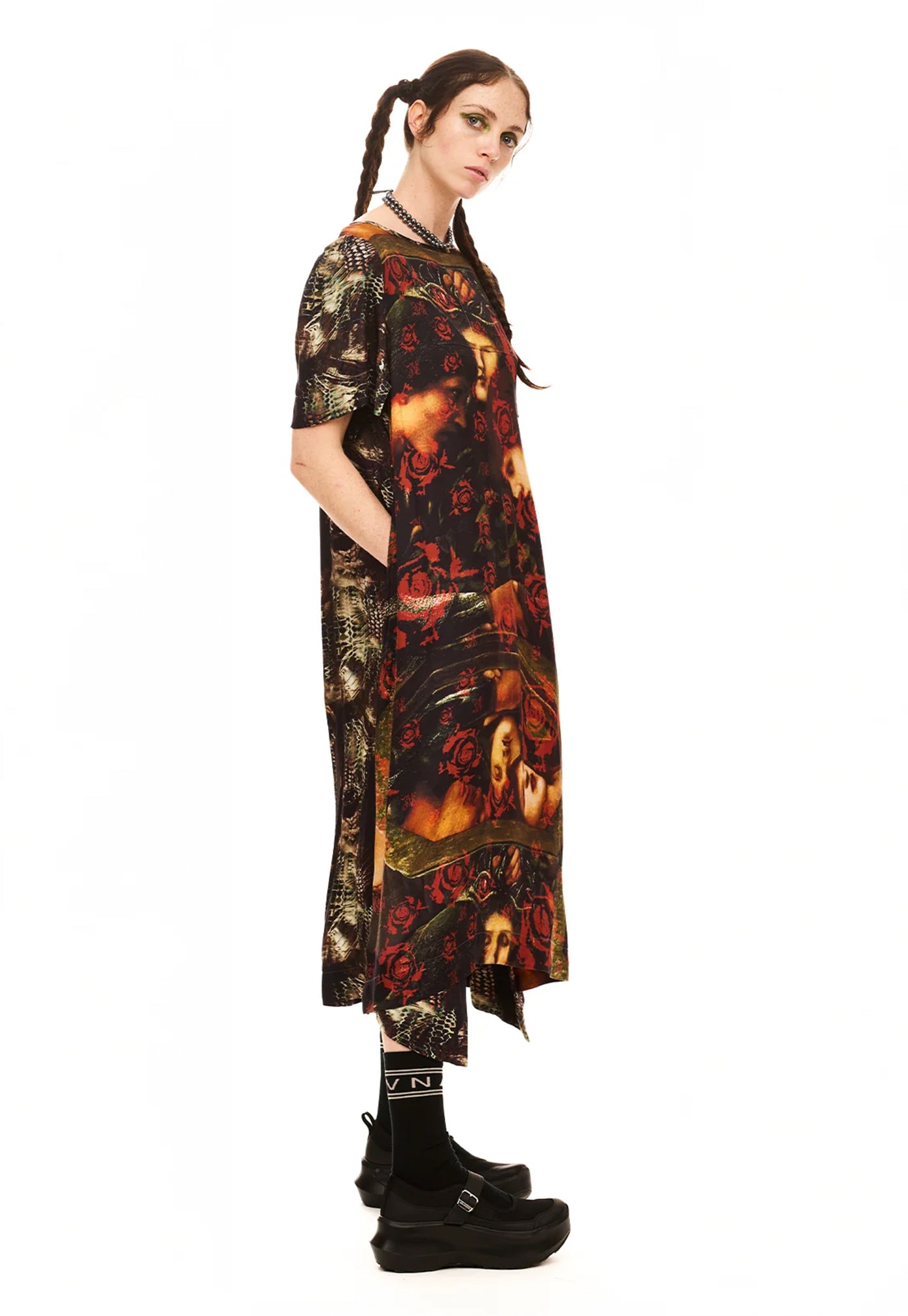 Janus Dress - Three Sisters Print Mix