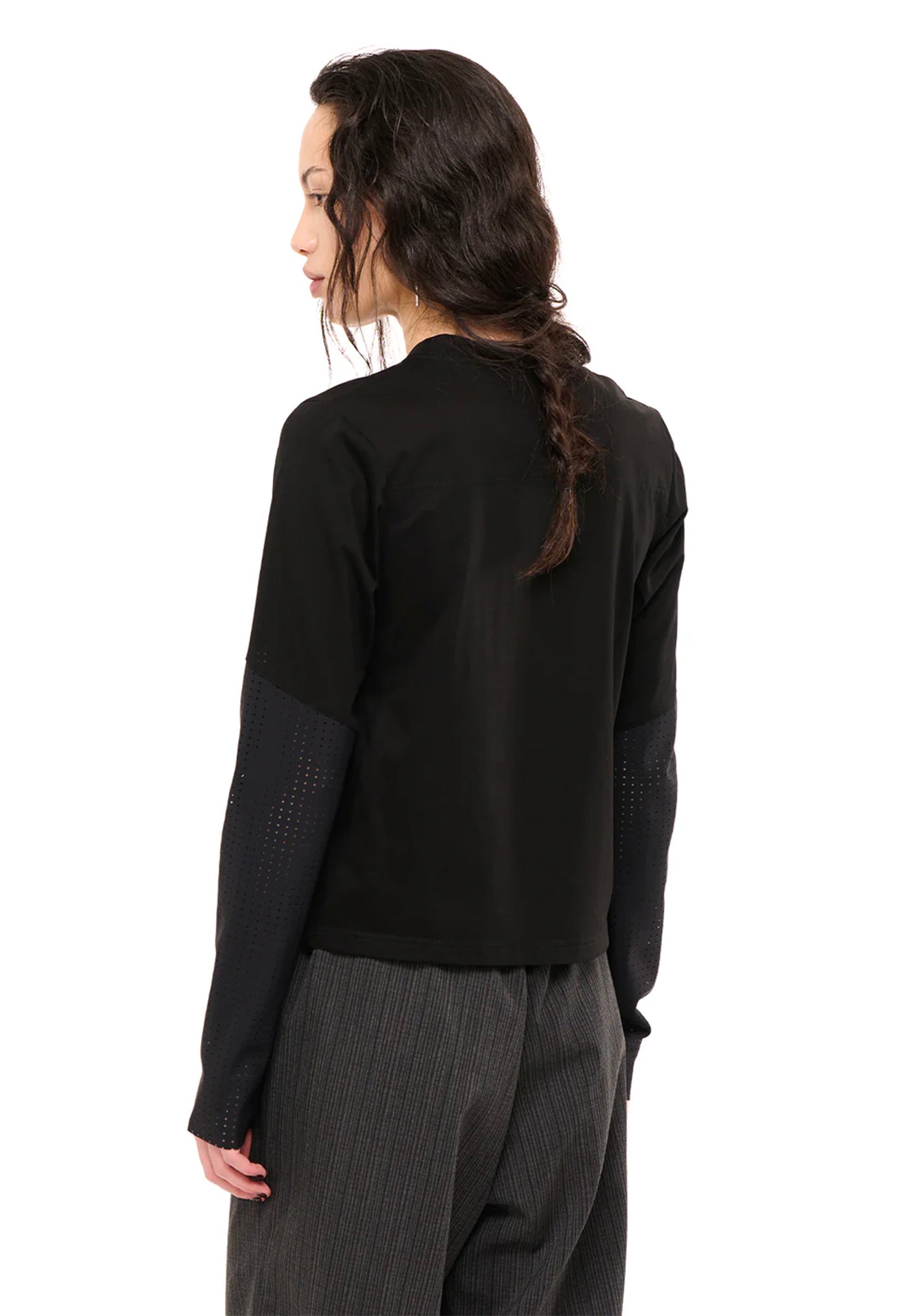 Base Long Sleeve - Gunmetal Origin Stencil
