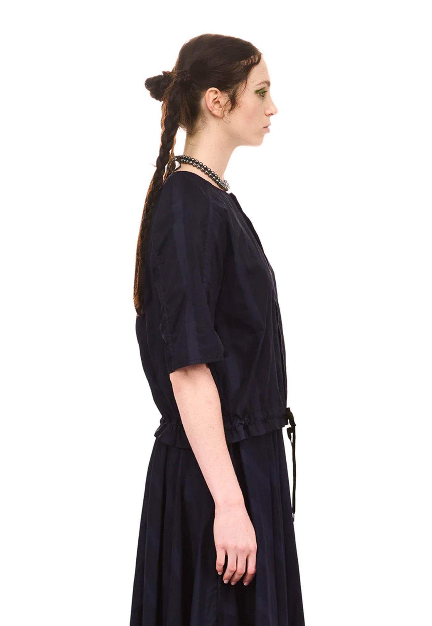 Grid Blouson - Midnight