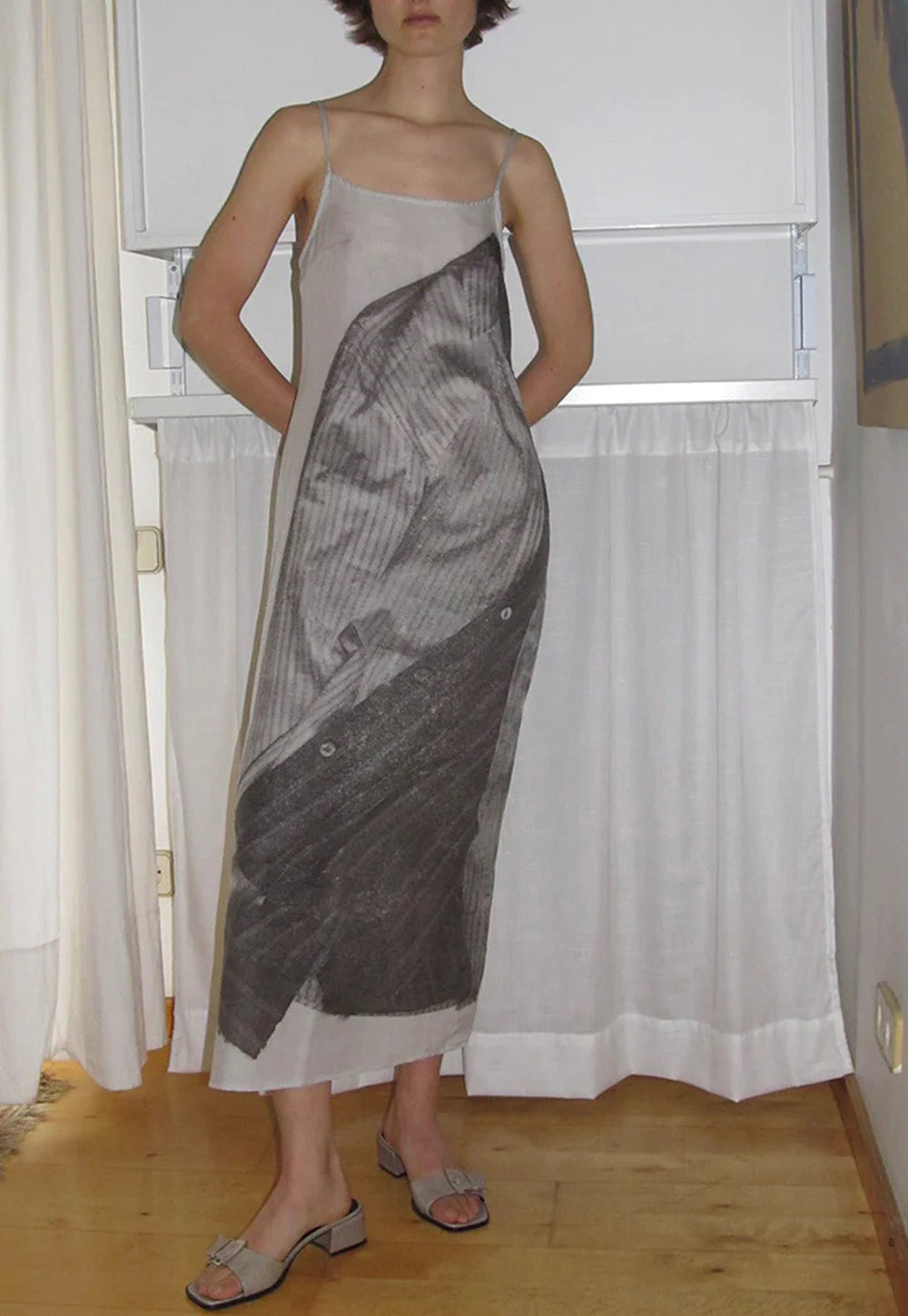 Petra Dress - Grey sold by Angel Divine