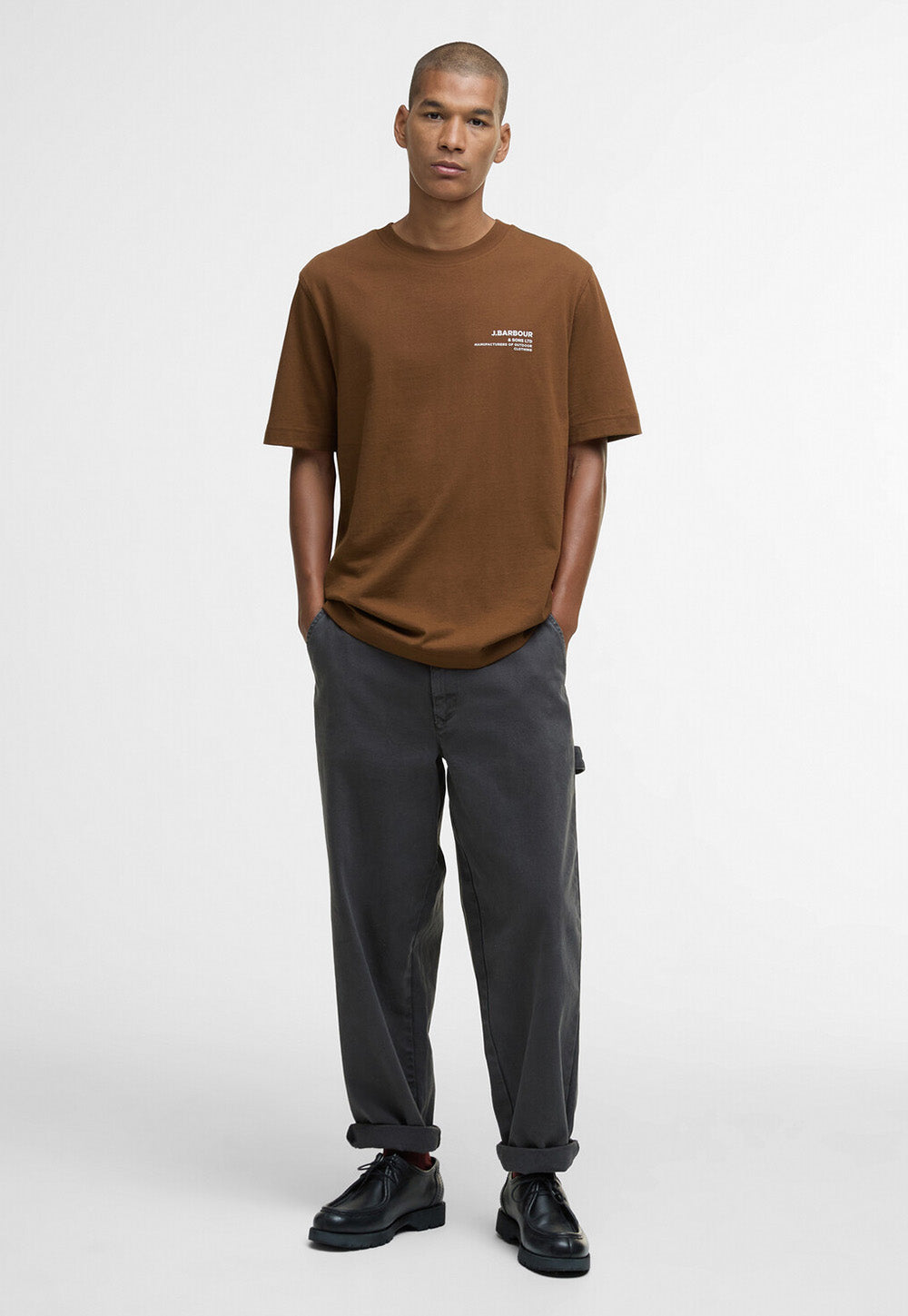 Parkend Photographic Relaxed T- Shirt - Umber